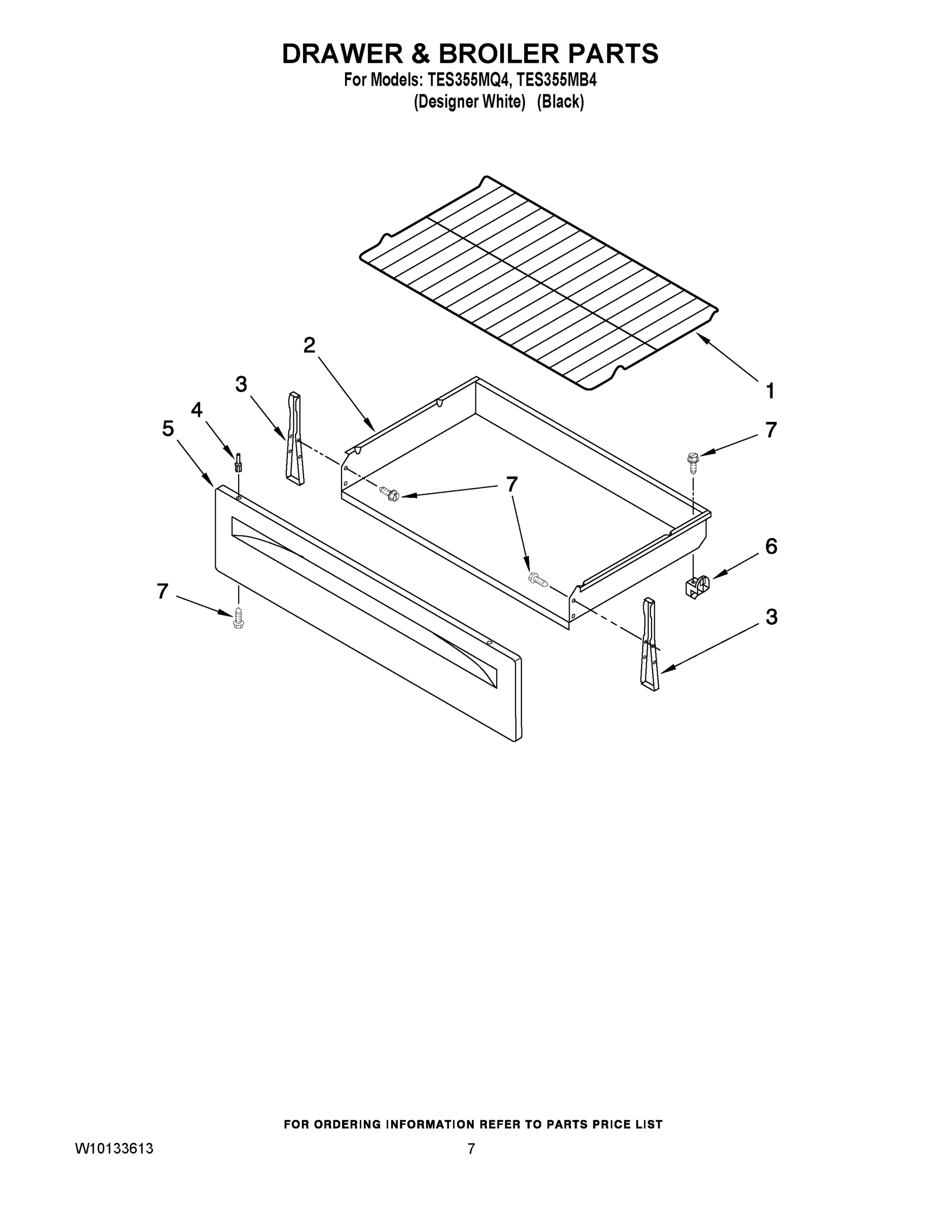 05 - DRAWER & BROILER PARTS