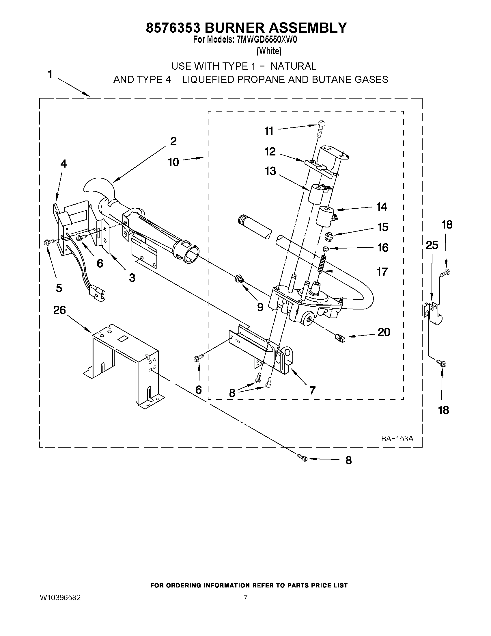 04 - 8576353 BURNER ASSEMBLY