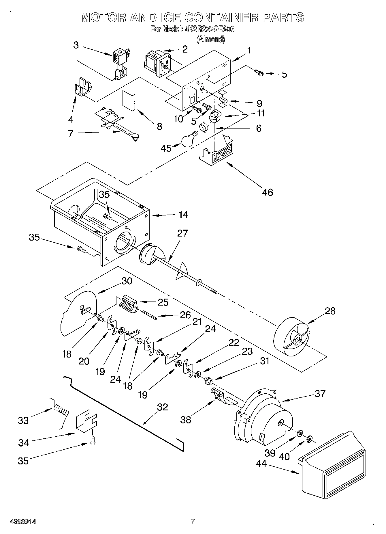 05 - MOTOR AND ICE CONTAINER