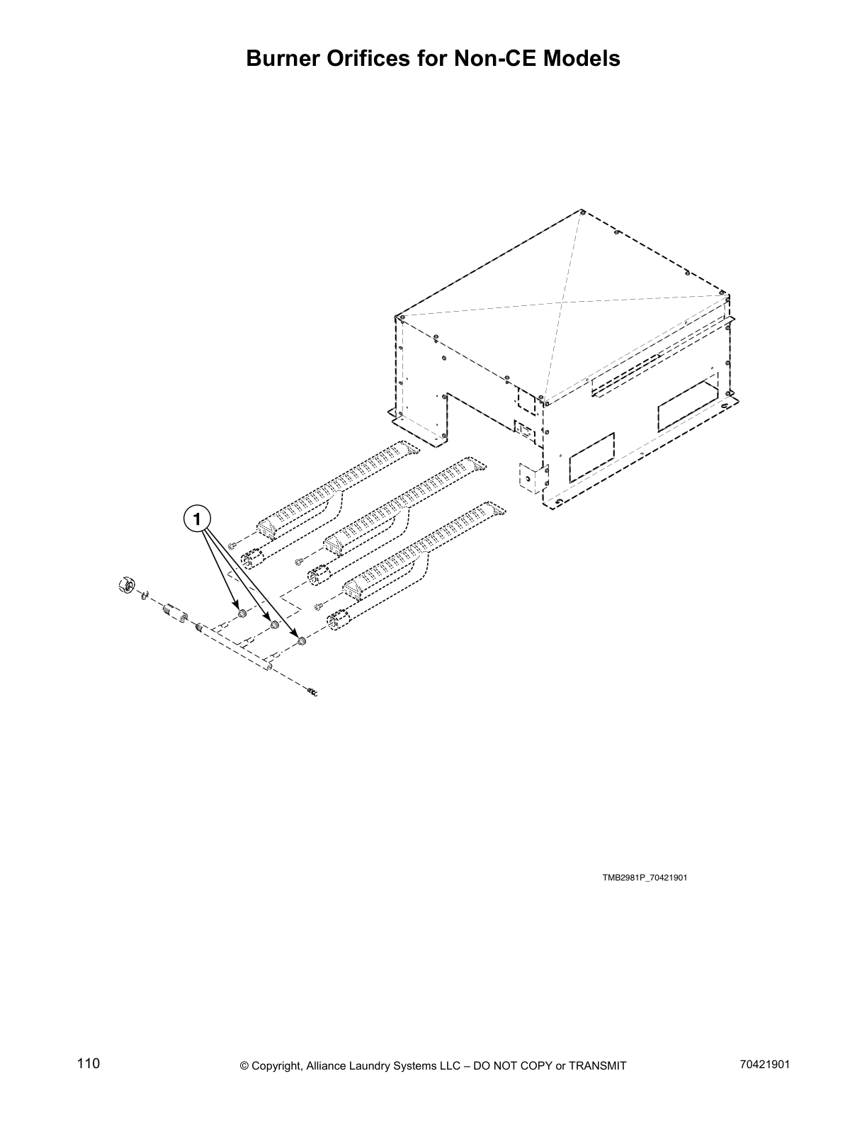 Burner Orifices for Non-CE Models
