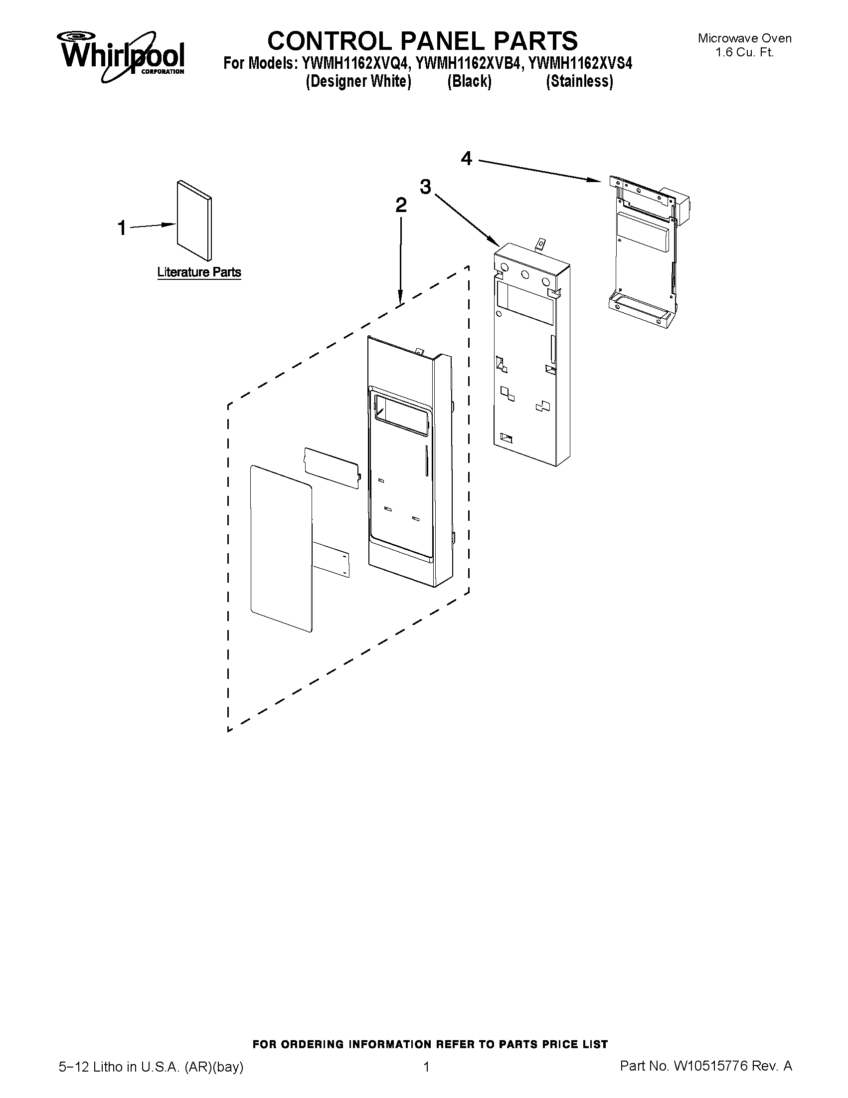 01 - CONTROL PANEL PARTS
