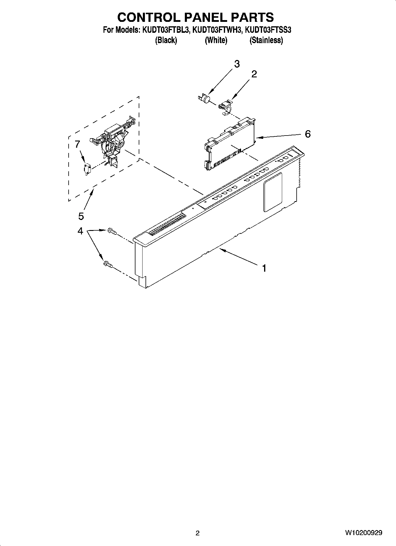 02 - CONTROL PANEL PARTS