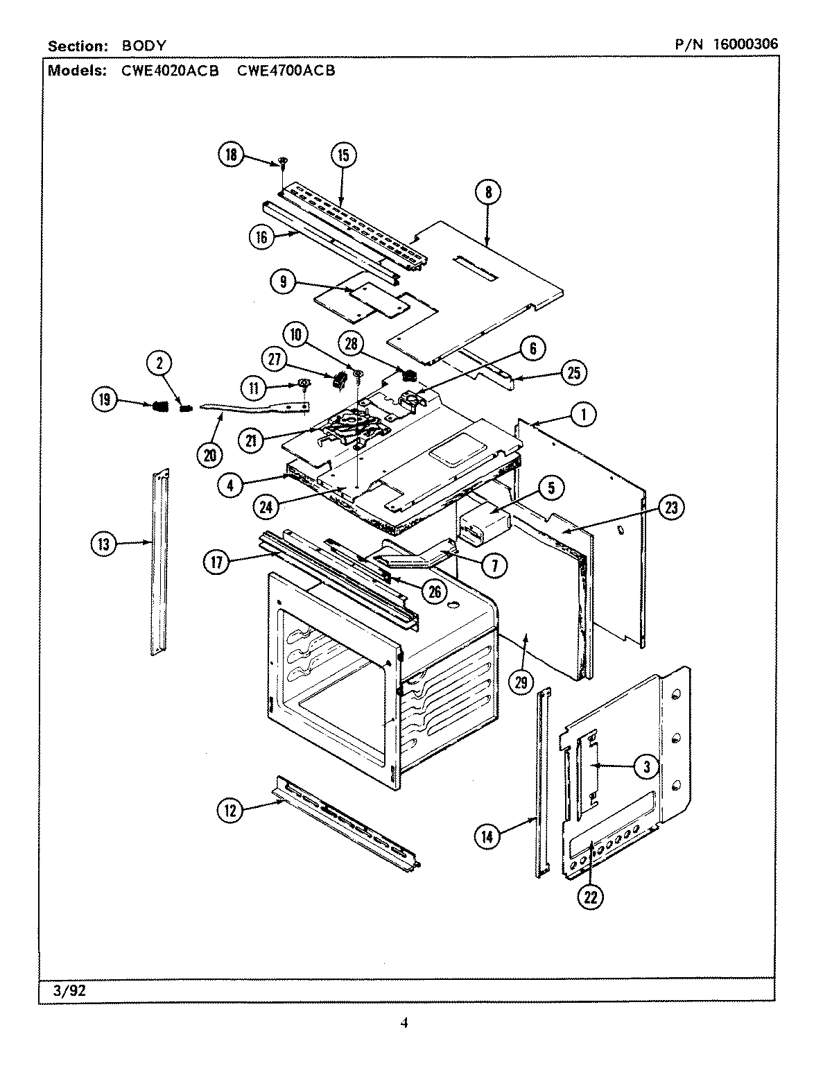 01 - BODY (CWE4020ACB, CWE4700ACB)