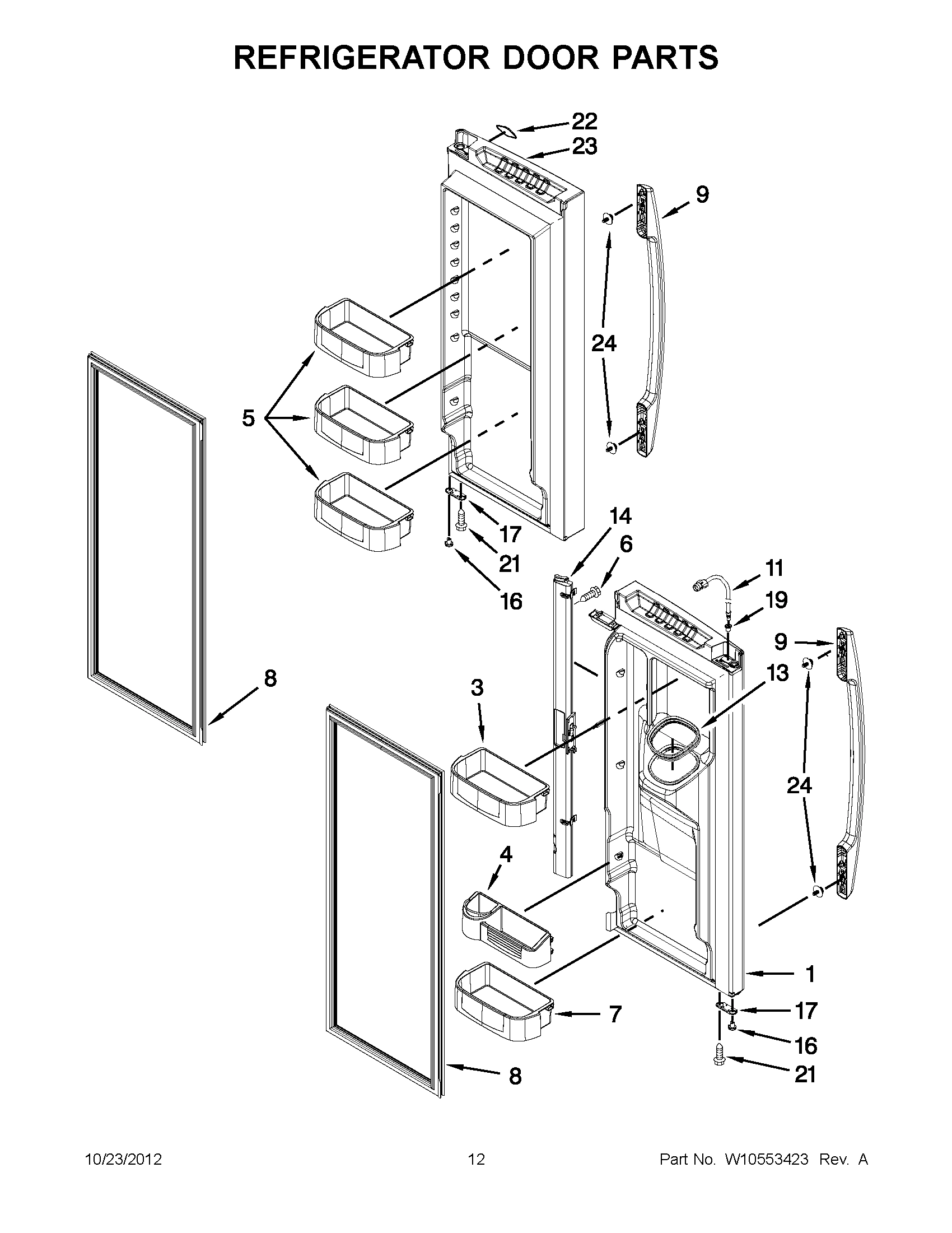 06 - REFRIGERATOR DOOR PARTS