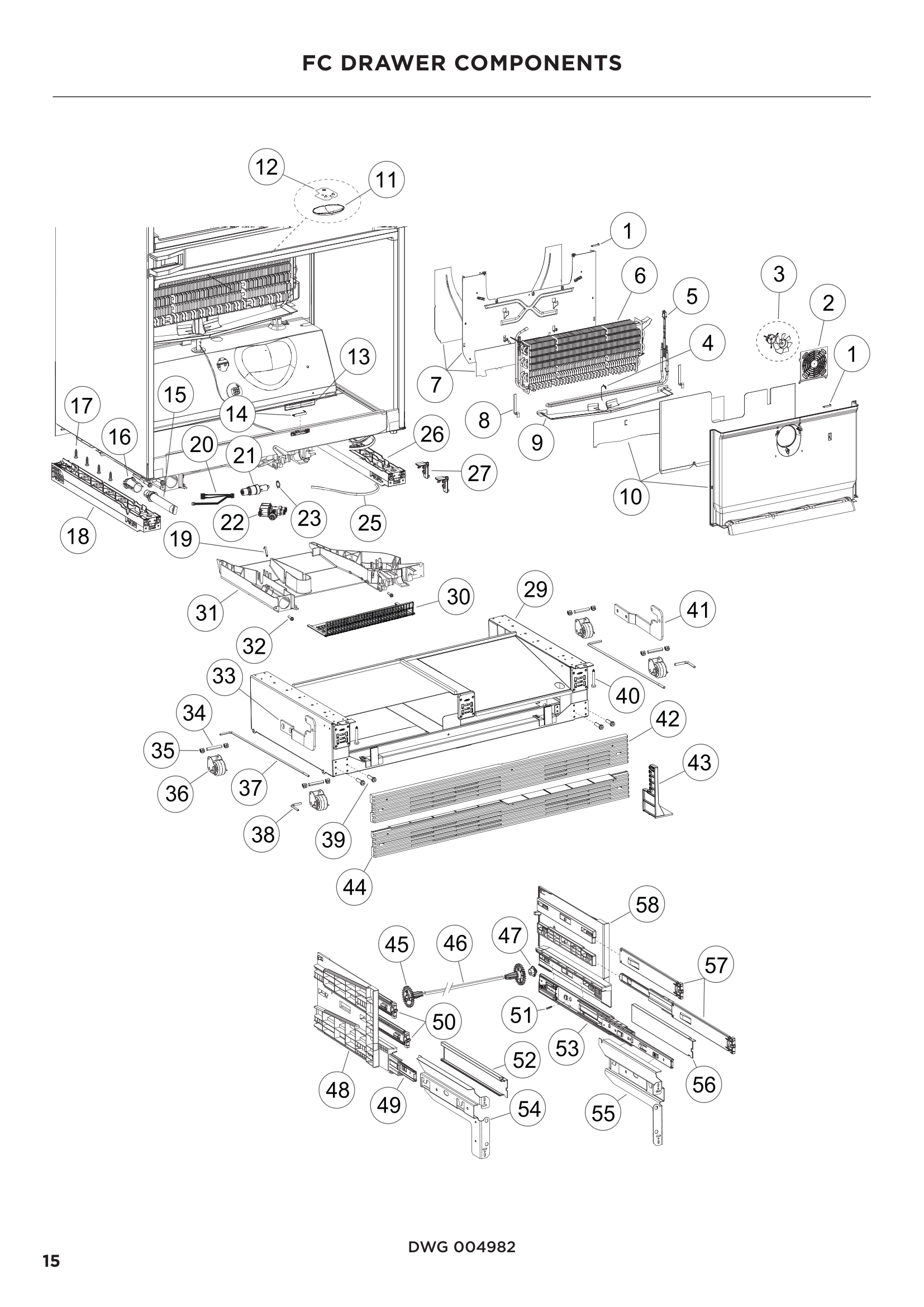 FC DRAWER COMPONENTS