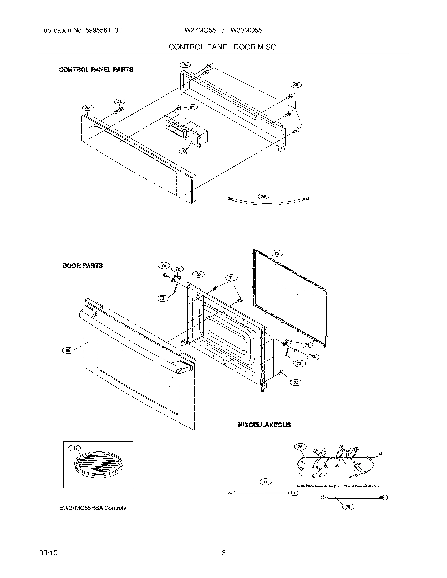 05 - CONTROL PANEL/DOOR/MISCELLANEOUS