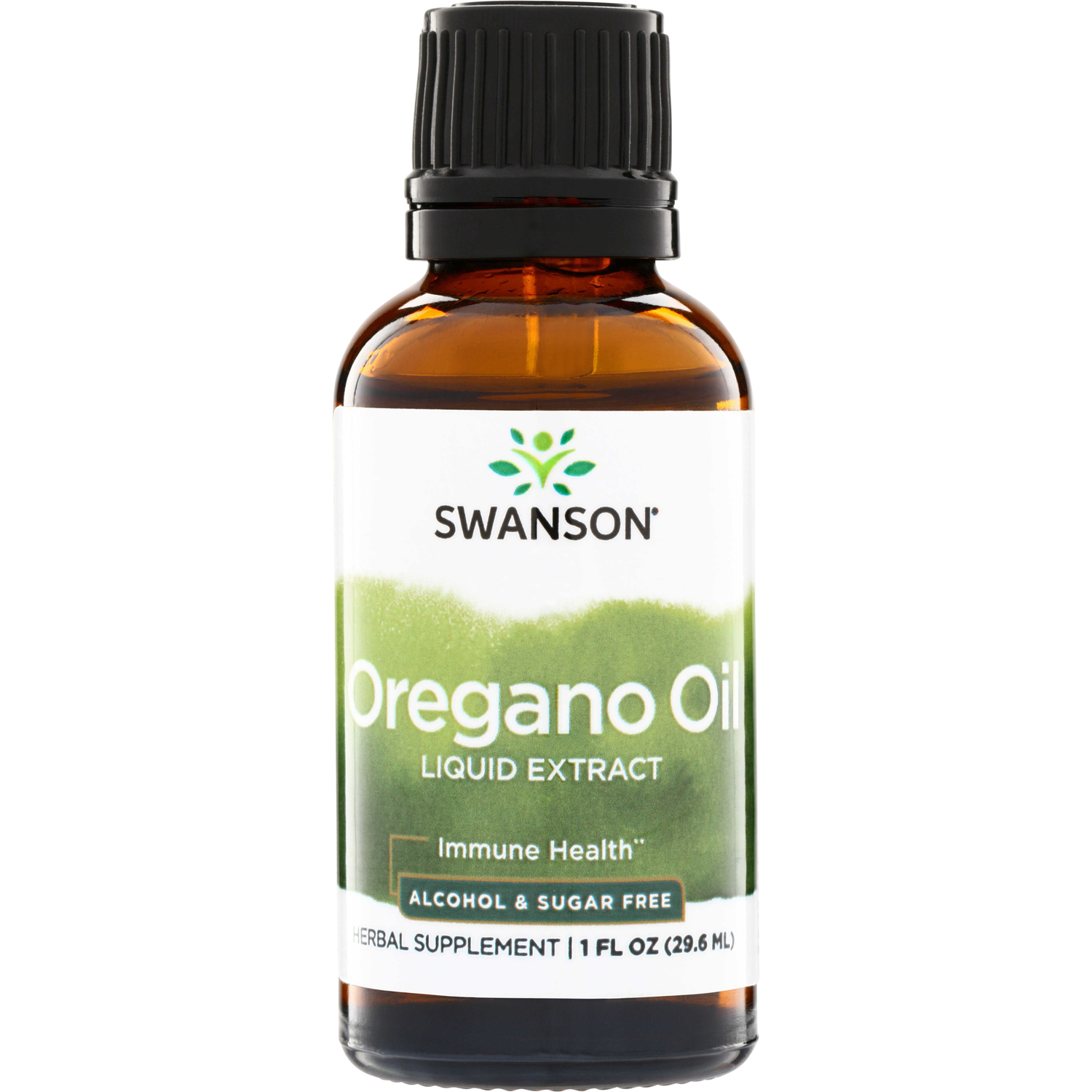 Swanson Vitamins Oregano Oil Liquid Extract - Alcohol & Sugar Free Vitamin | 13 mg 1 fl oz Liquid