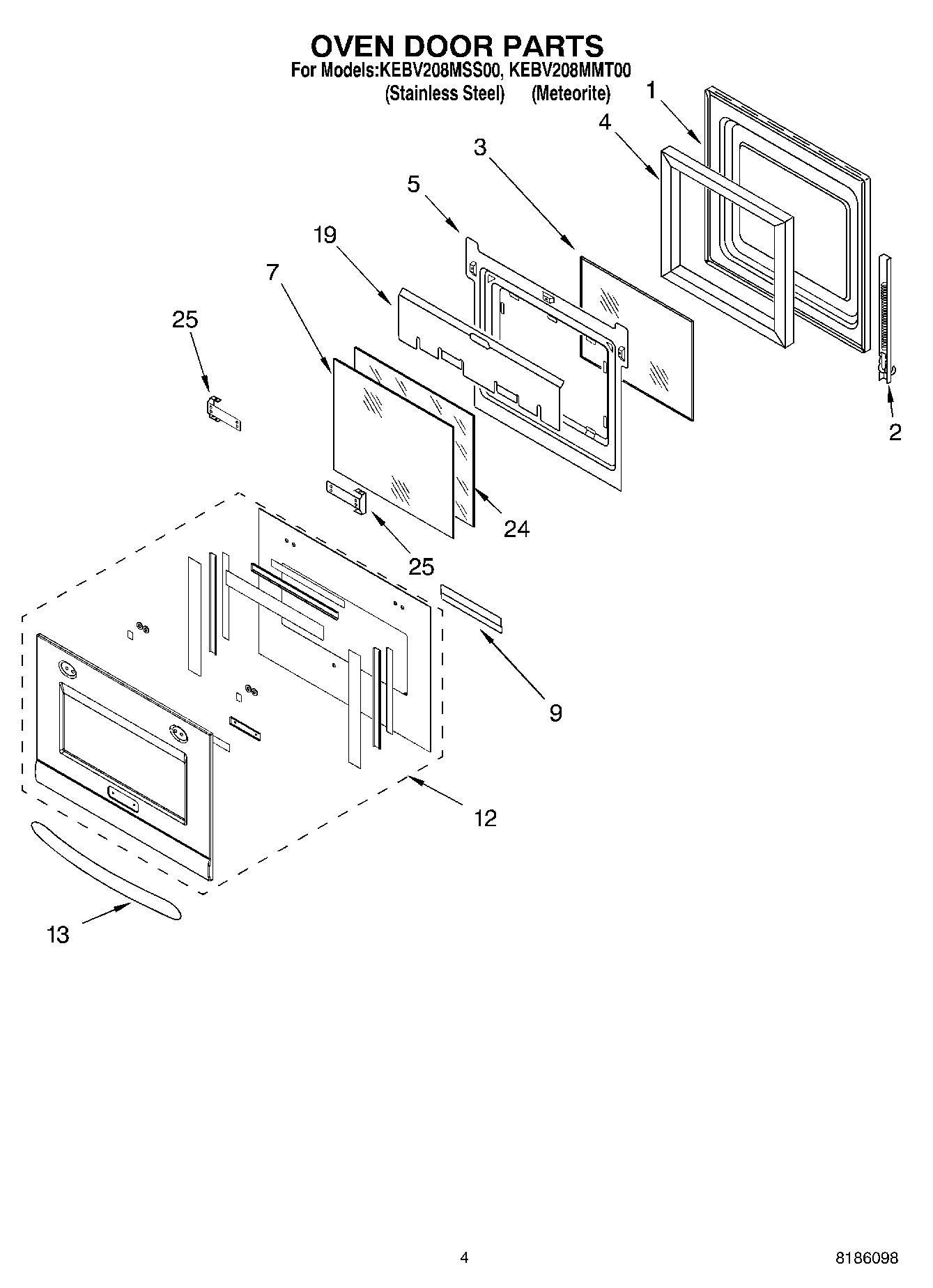 03 - OVEN DOOR PARTS