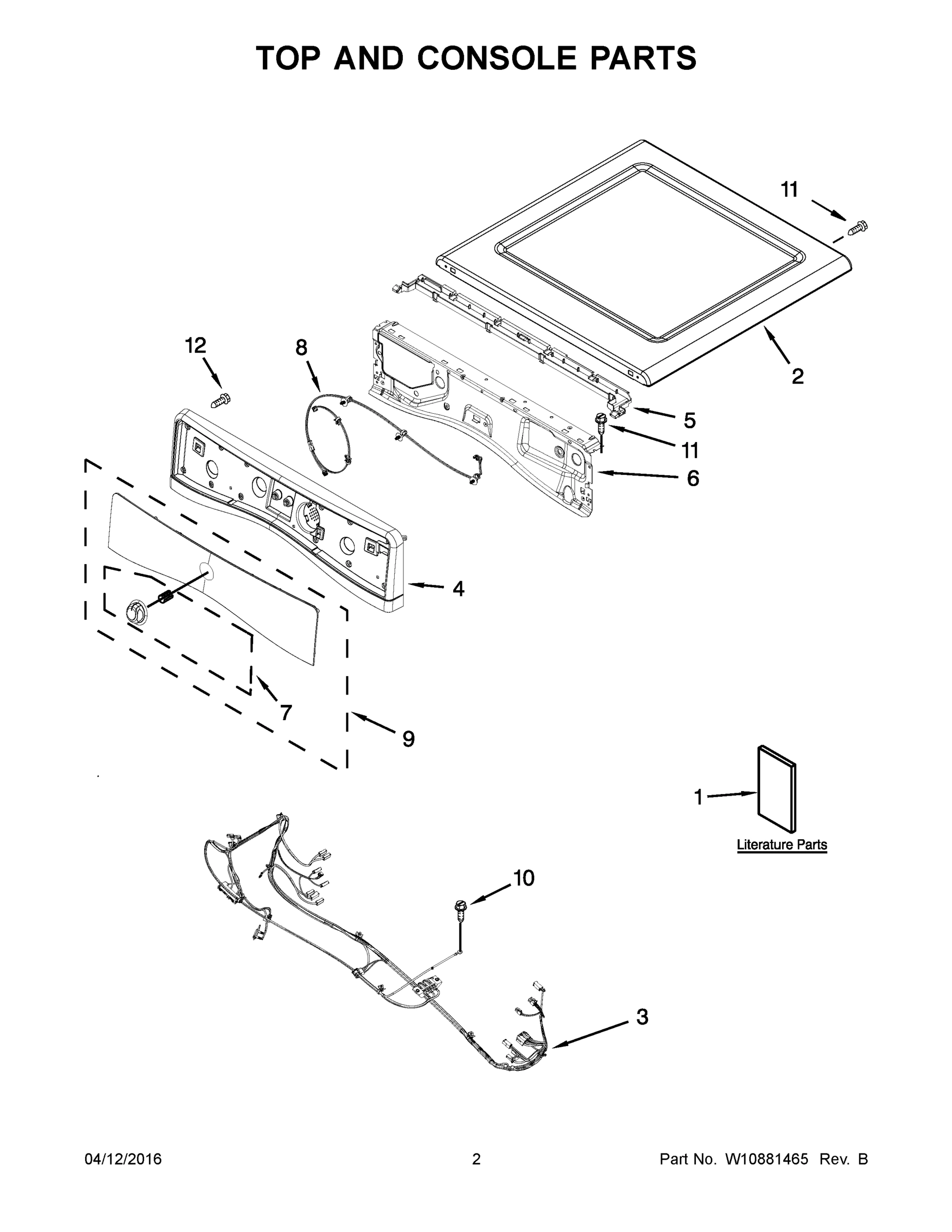 02 - TOP AND CONSOLE PARTS