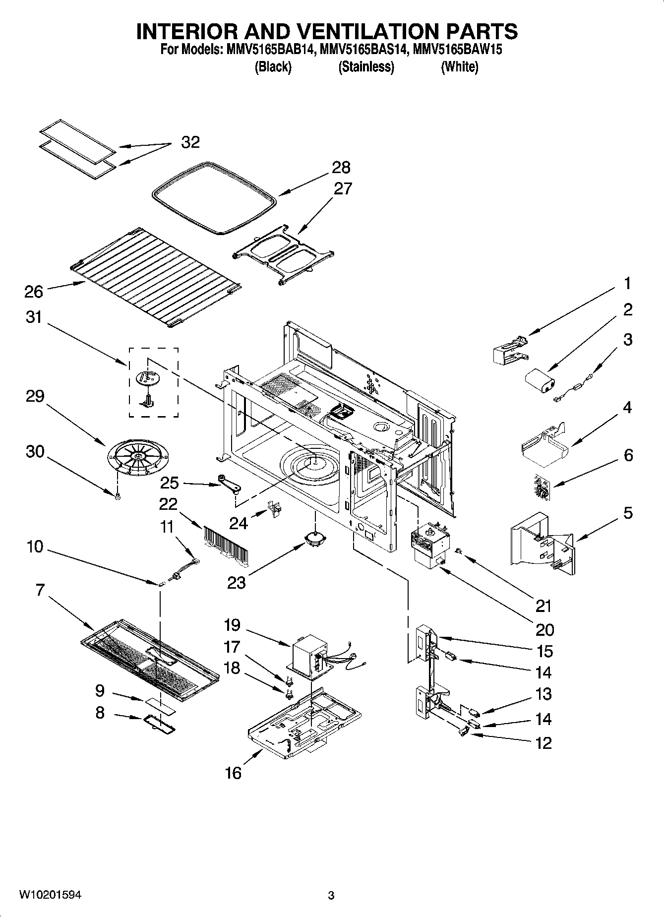 03 - INTERIOR AND VENTILATION PARTS