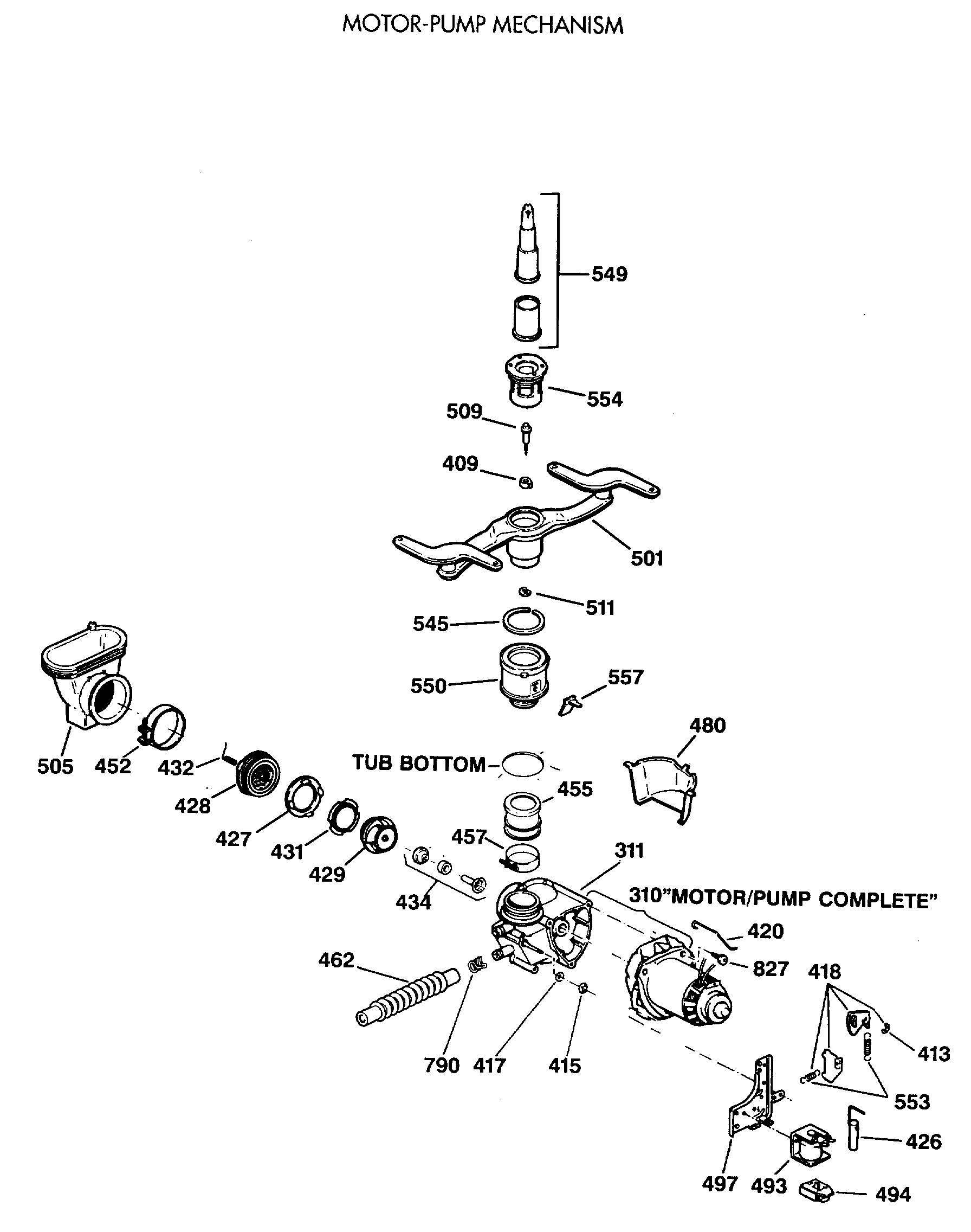 MOTOR-PUMP MECHANISM