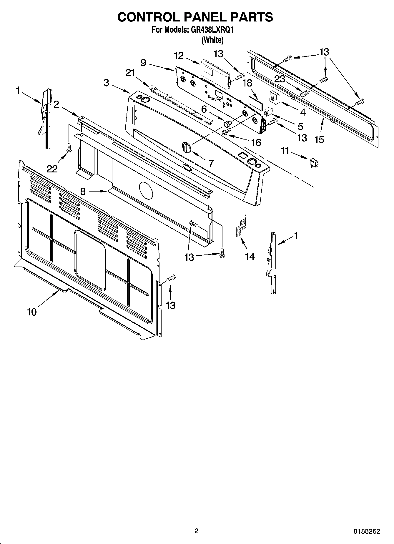 02 - CONTROL PANEL PARTS
