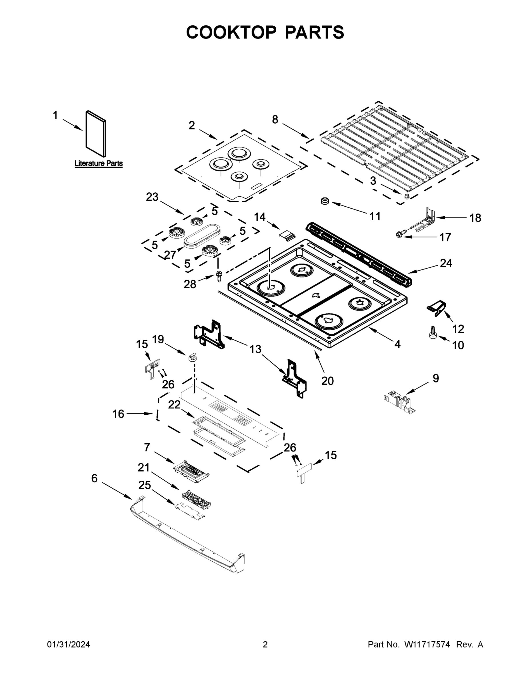 02 - COOKTOP PARTS