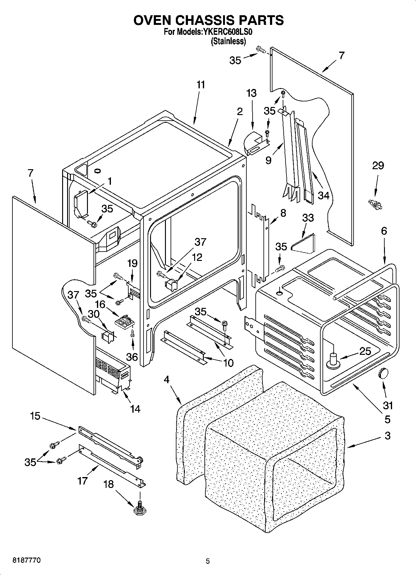 03 - OVEN CHASSIS PARTS