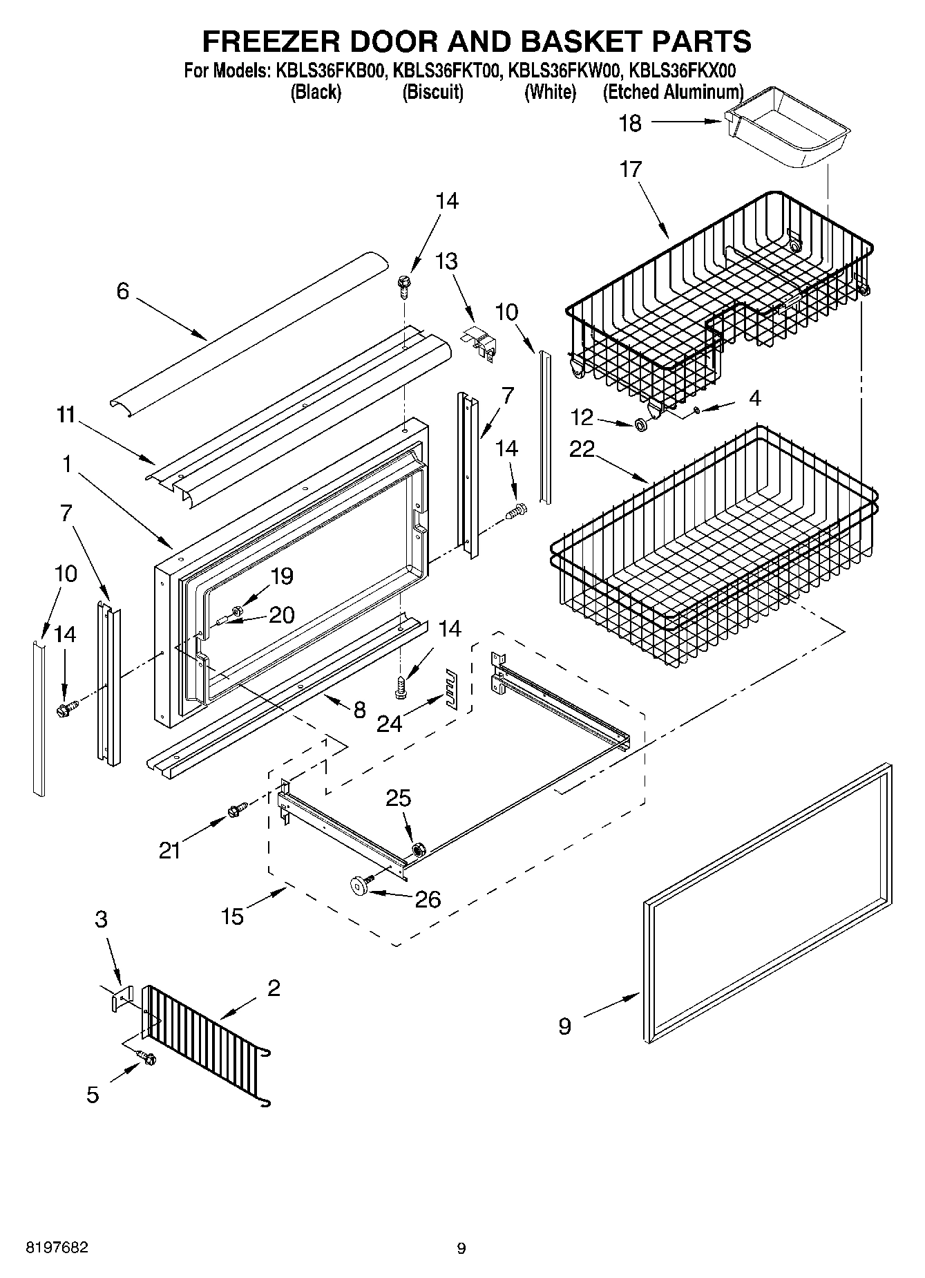 06 - FREEZER DOOR AND BASKET