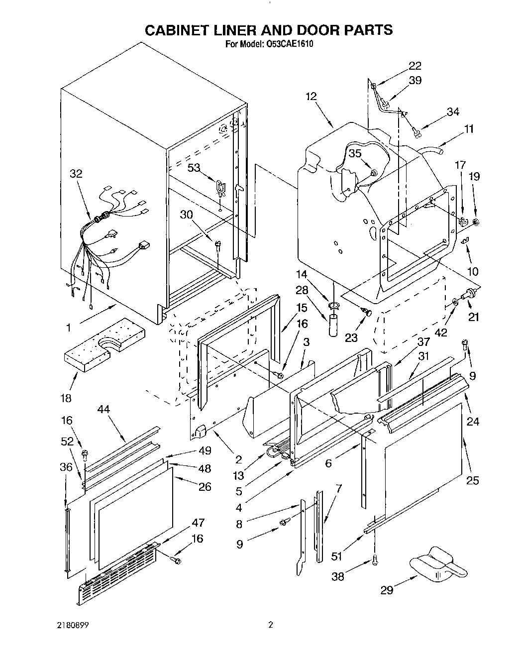 02 - CABINET LINER AND DOOR, LITERATURE