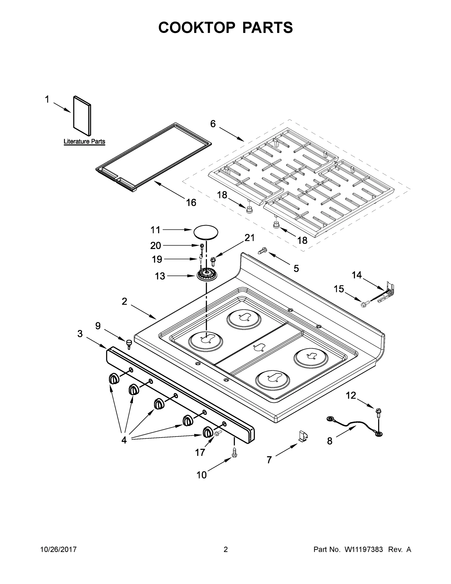 02 - COOKTOP PARTS