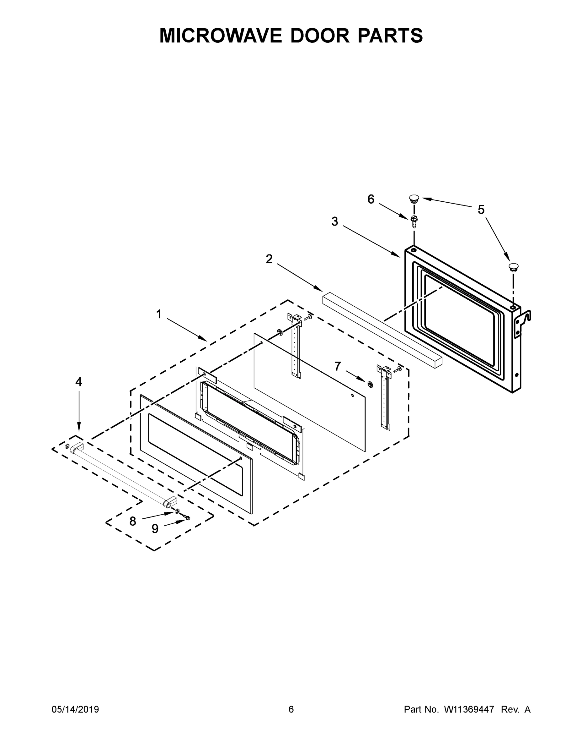 04 - MICROWAVE DOOR PARTS
