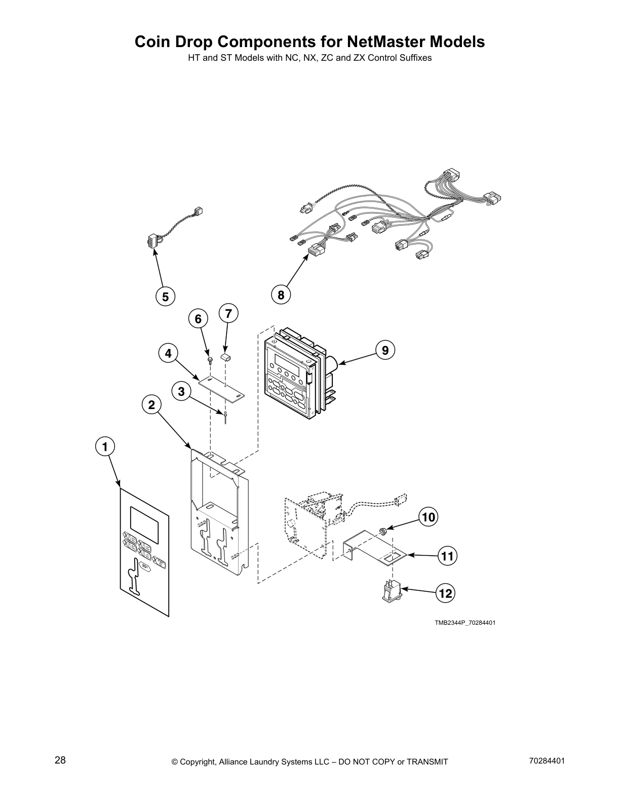 Coin Drop Components for NetMaster Models