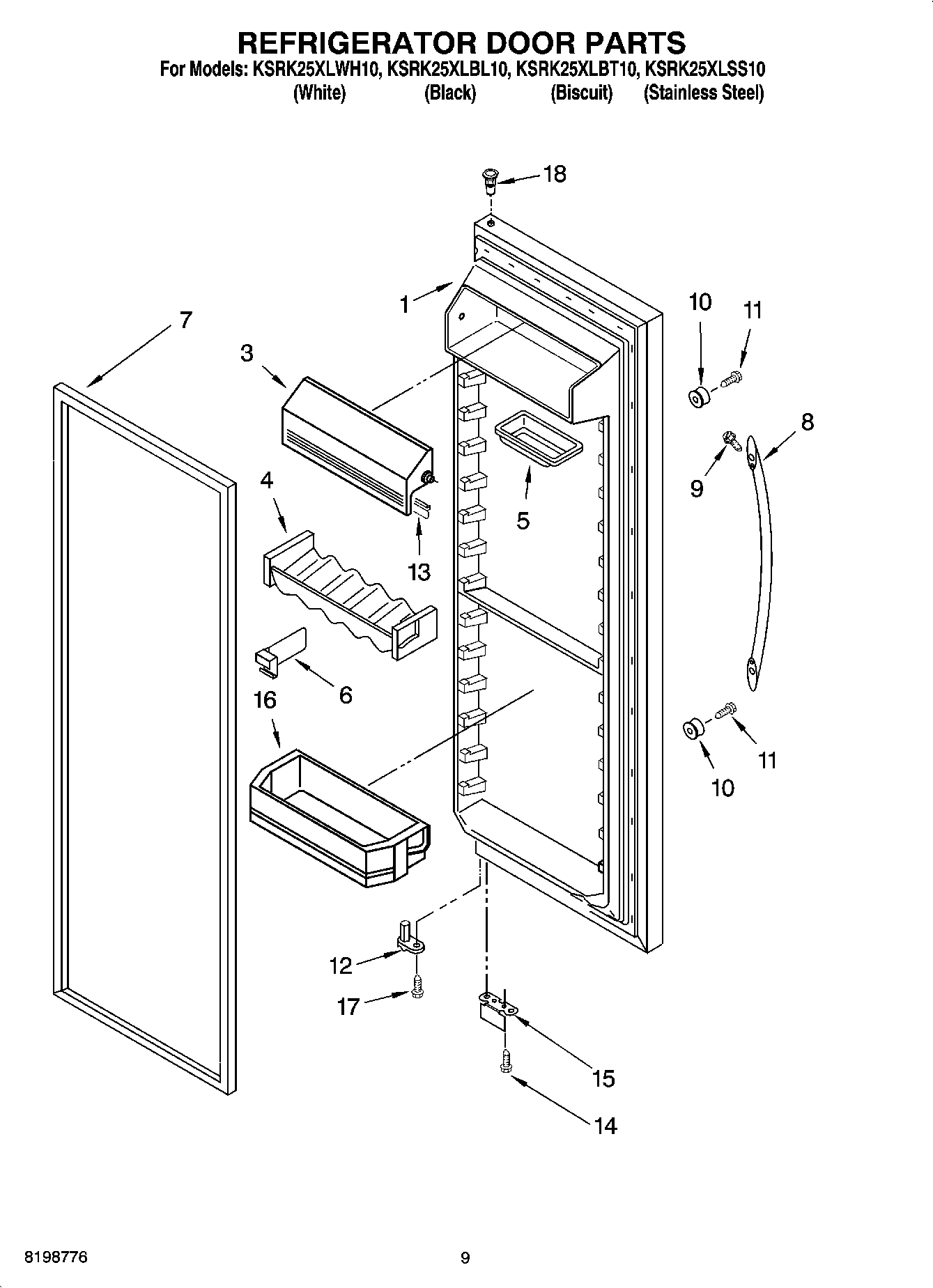 06 - REFRIGERATOR DOOR PARTS