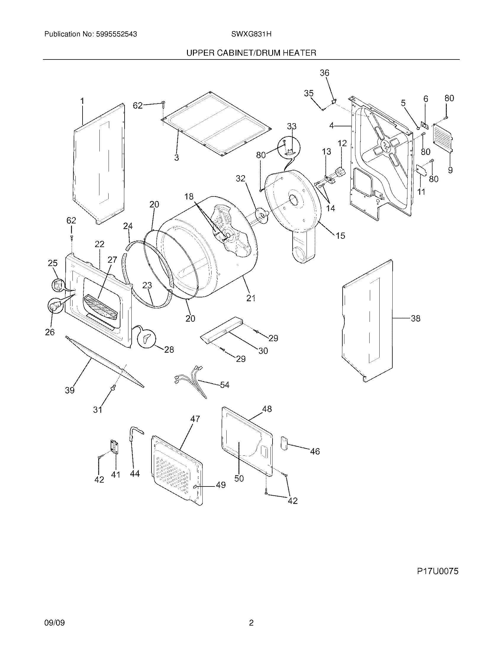 03 - UPPER CABINET/DRUM HEATER
