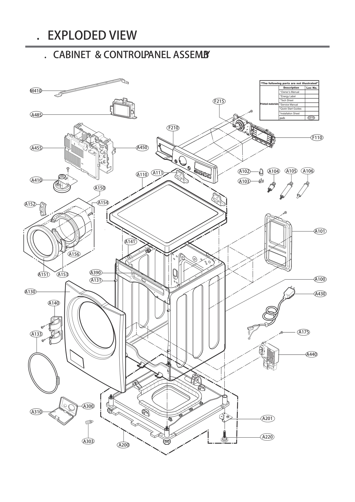 CABINET & CONTROL PANEL ASSEMBLY
