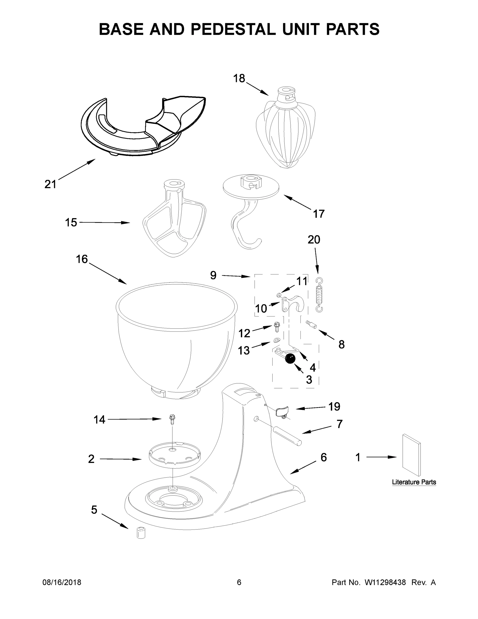 04 - BASE AND PEDESTAL UNIT PARTS
