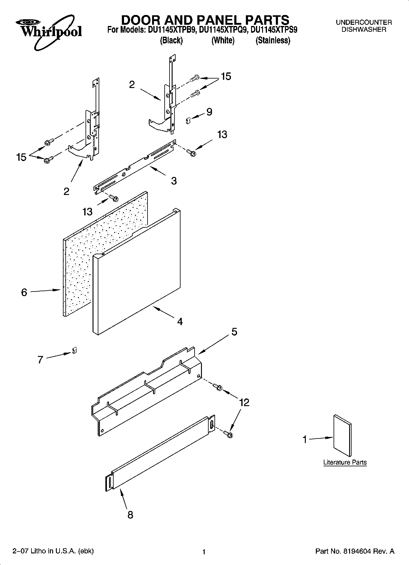 01 - DOOR AND PANEL PARTS