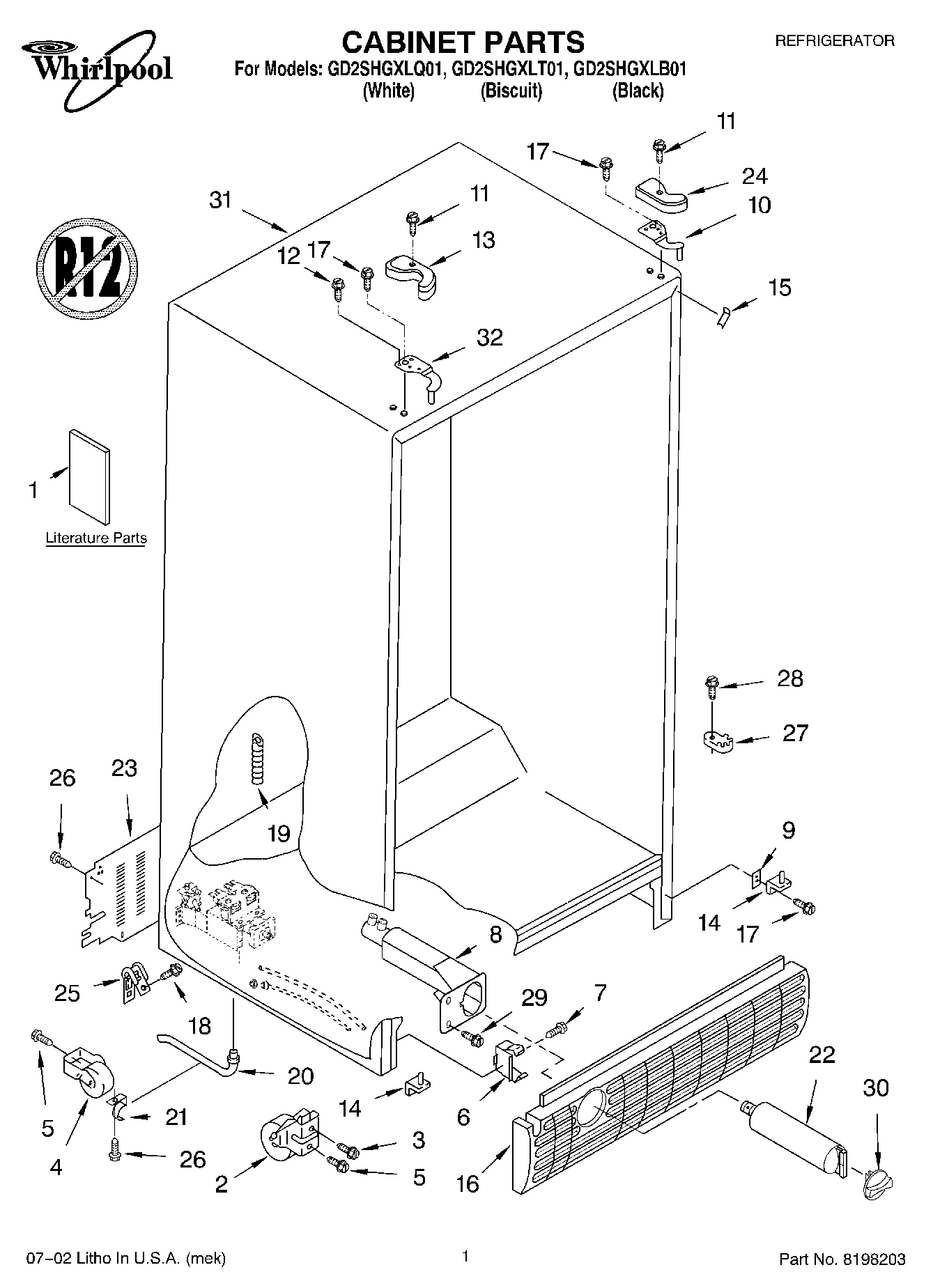 01 - CABINET, LITERATURE