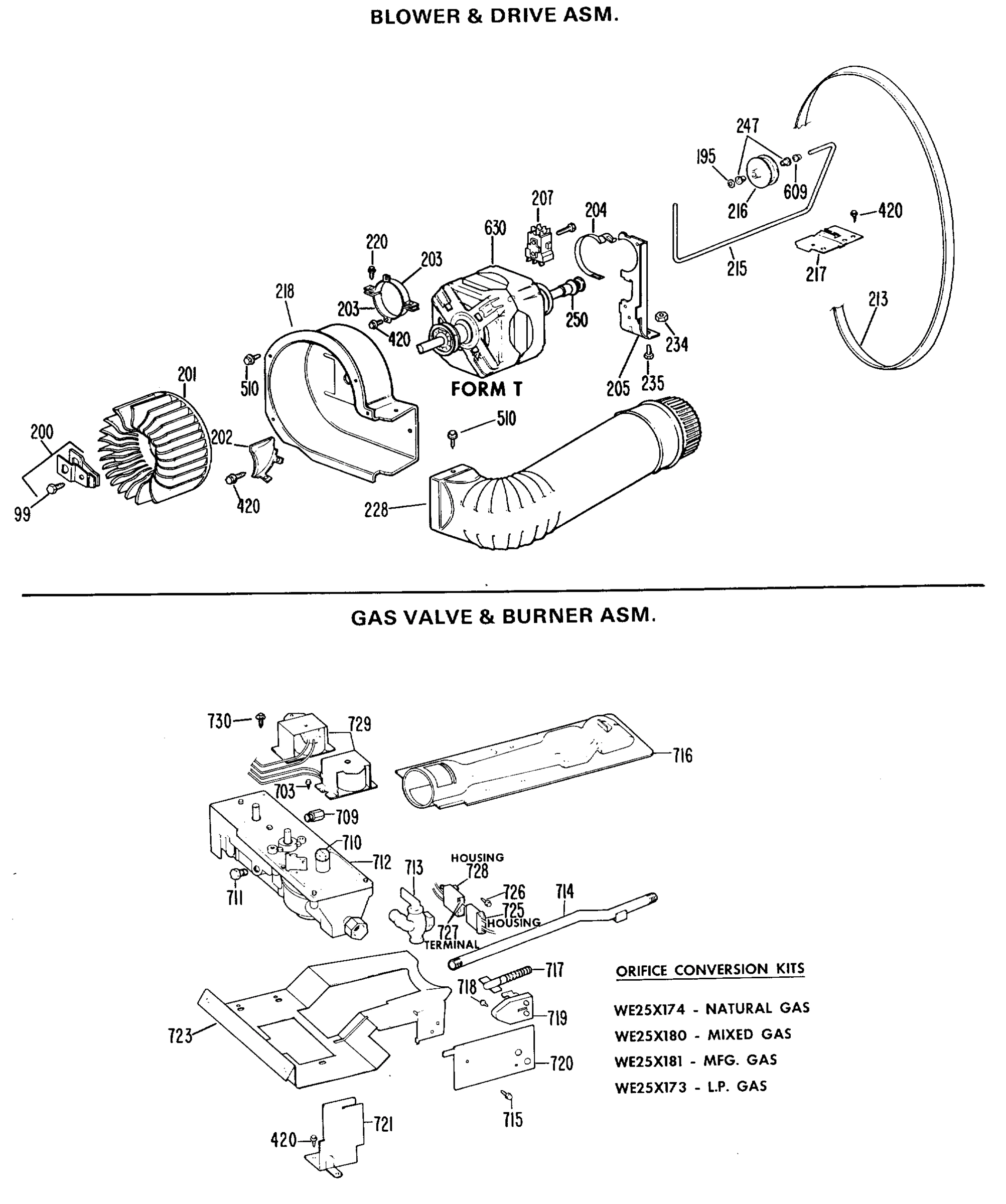 BLOWER & DRIVE ASM.