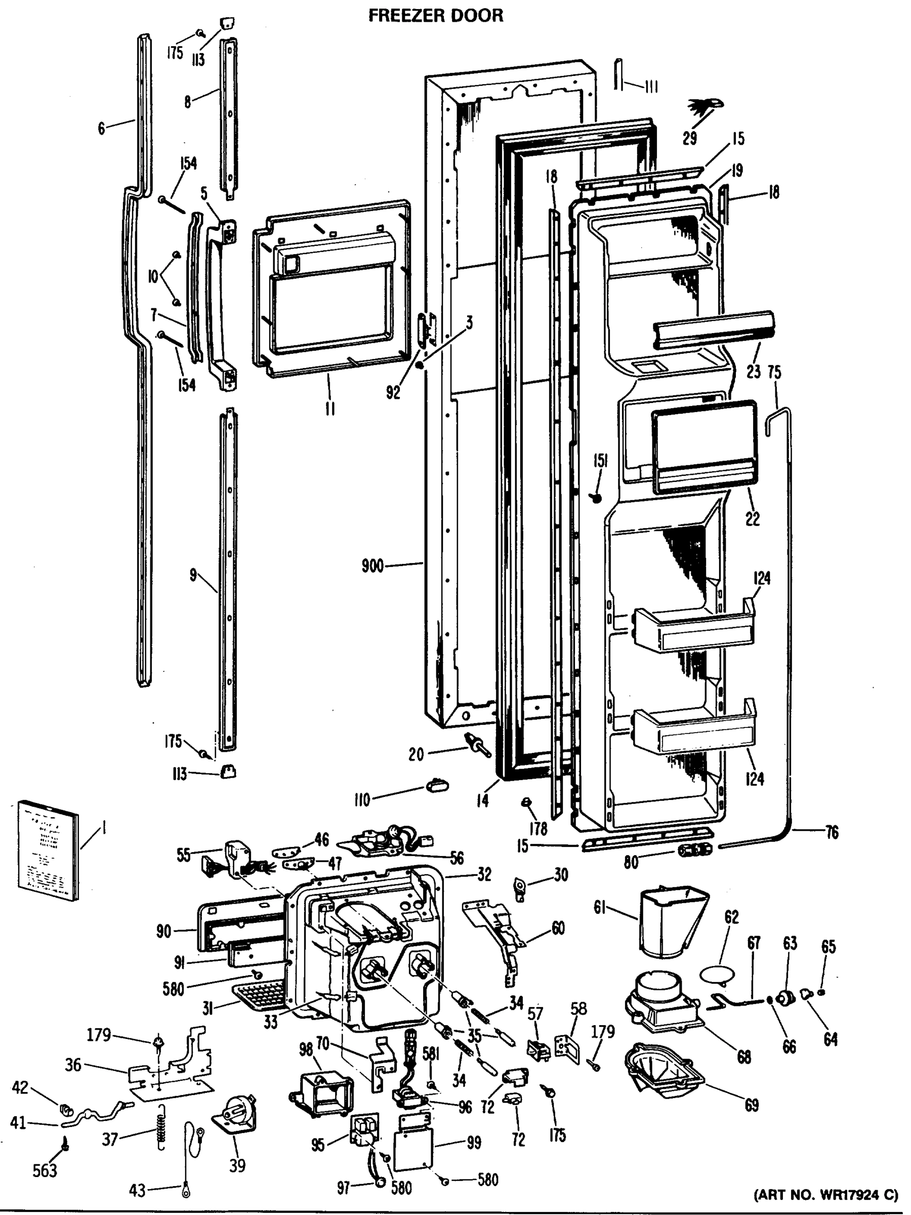 FREEZER DOOR