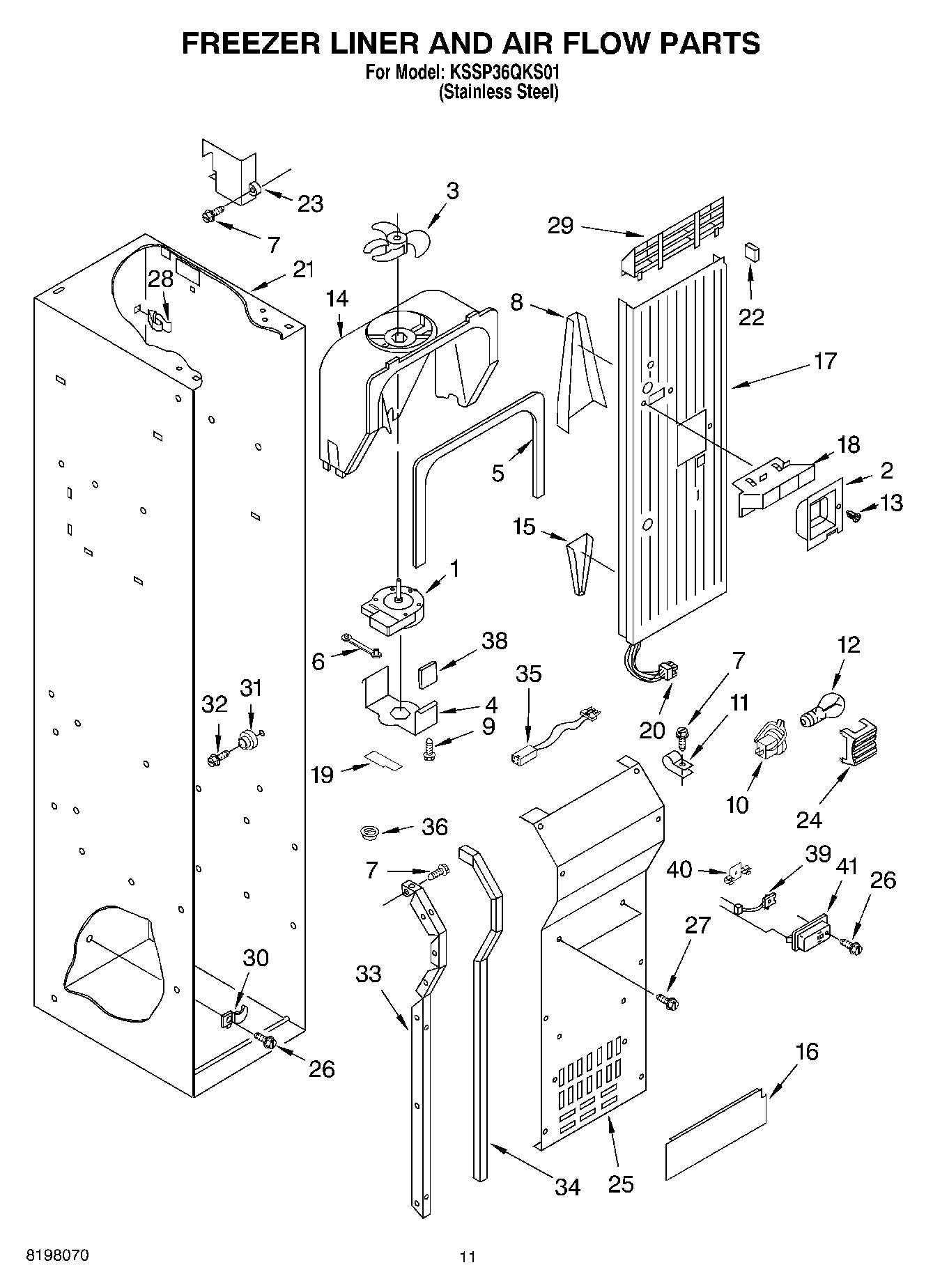 08 - FREEZER LINER AND AIR FLOW