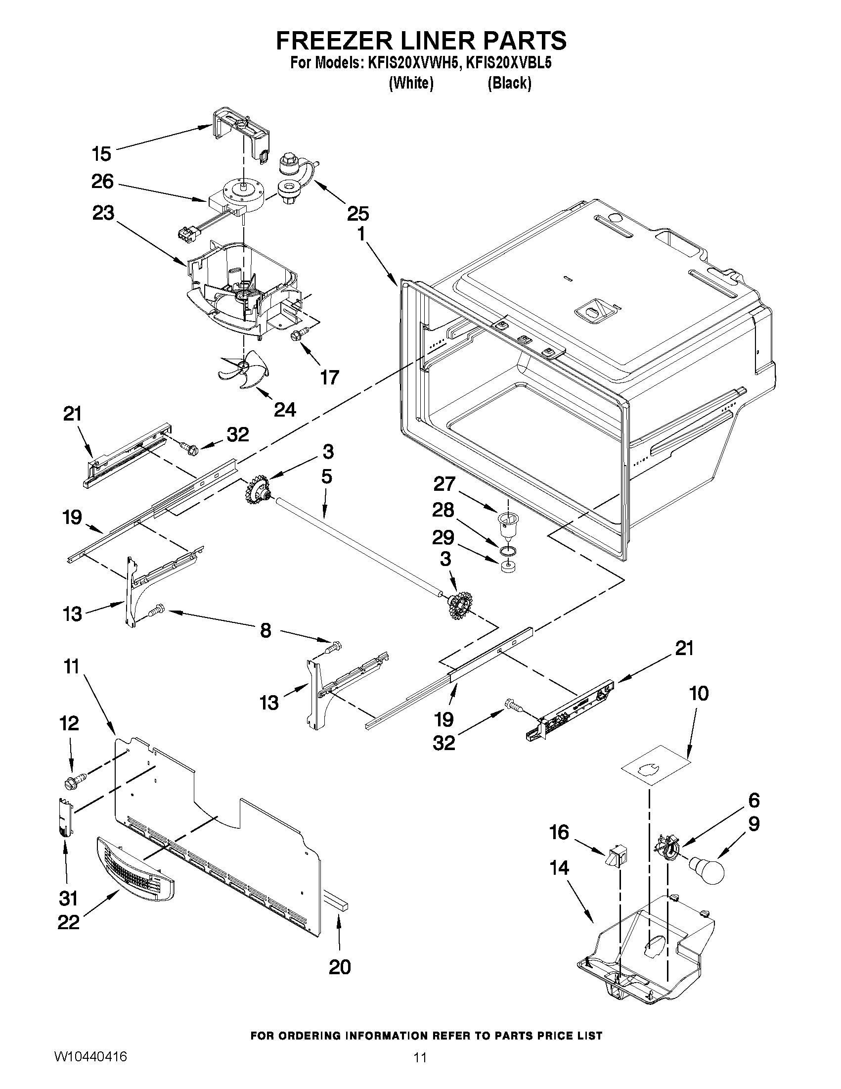 06 - FREEZER LINER PARTS