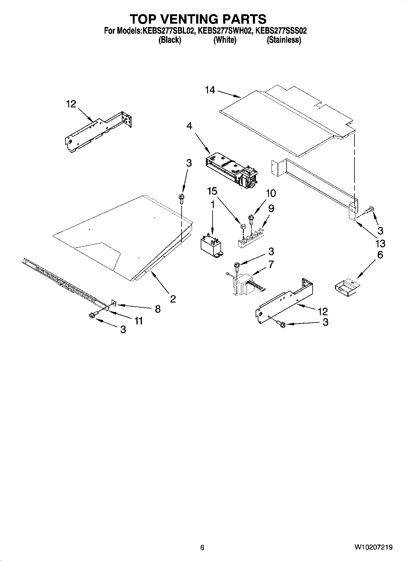 05 - TOP VENTING PARTS, OPTIONAL PARTS (NOT INCLUDED)