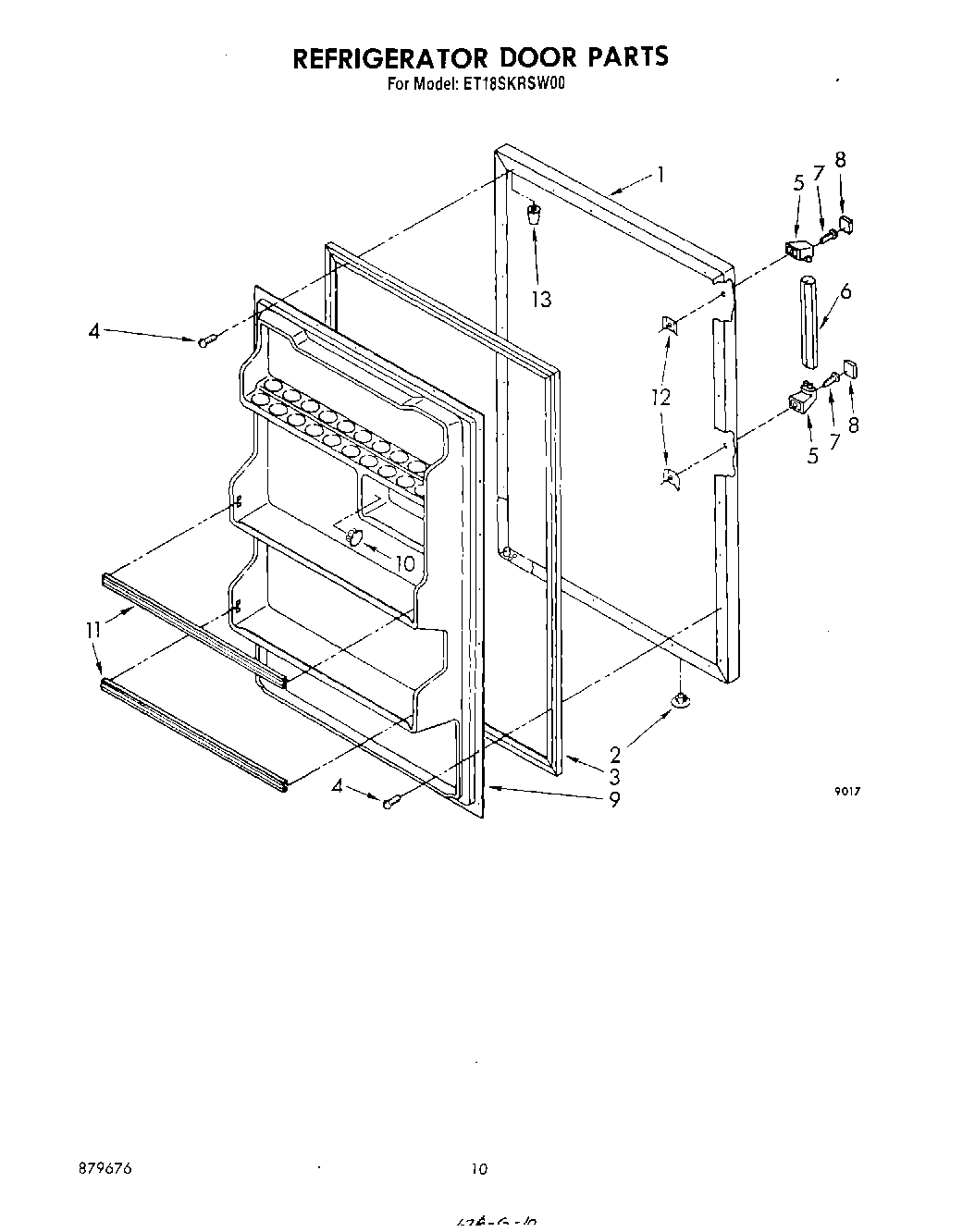 08 - REFRIGERATOR DOOR , NOT ILLUSTRATED