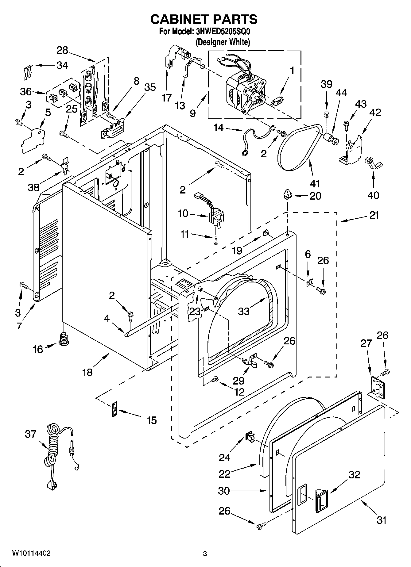 02 - CABINET PARTS