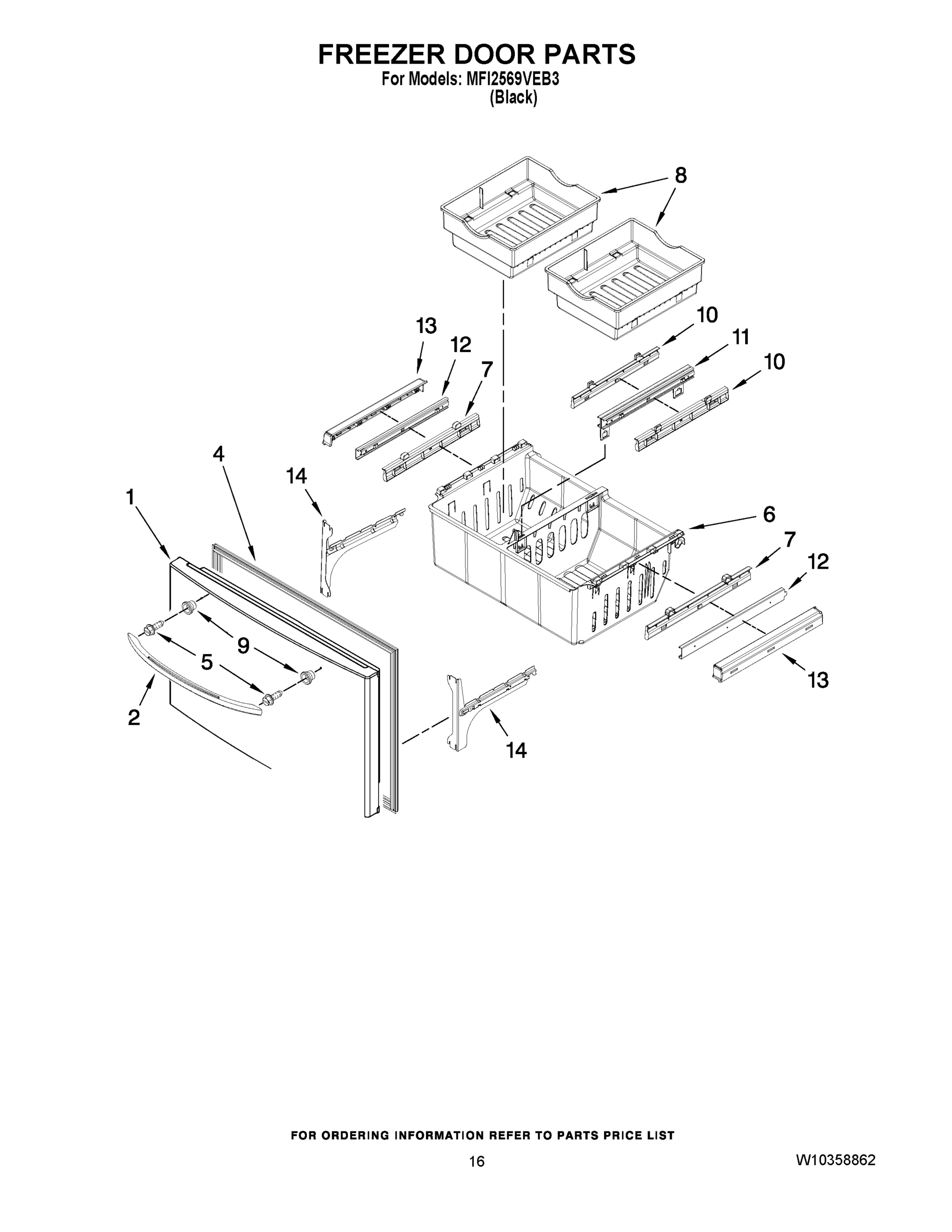 09 - FREEZER DOOR PARTS