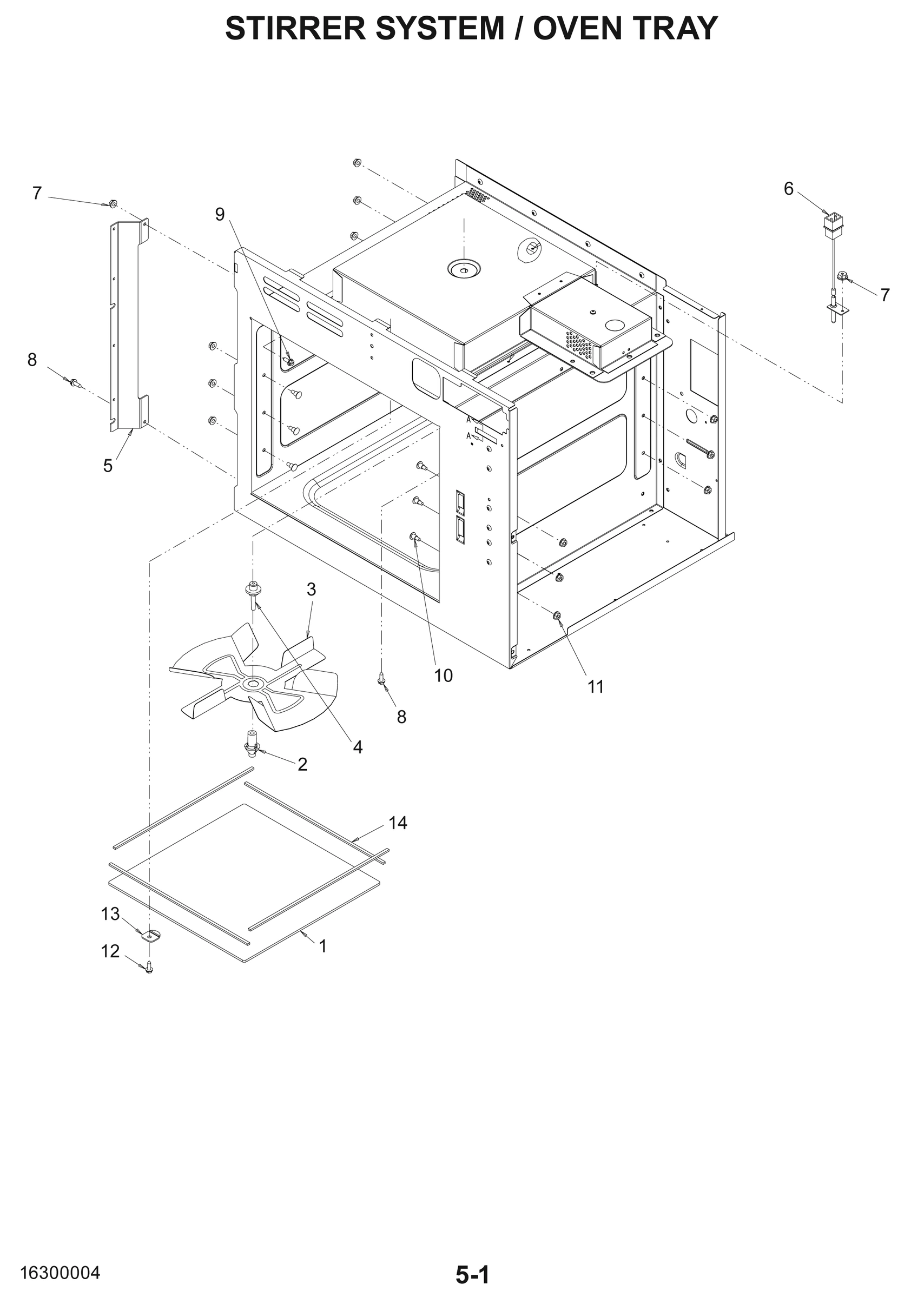 STIRRER SYSTEM / OVEN TRAY