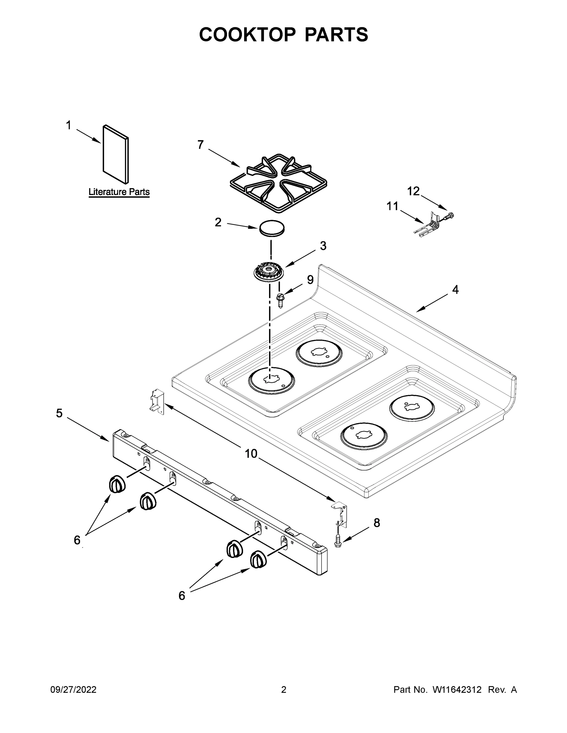 02 - COOKTOP PARTS