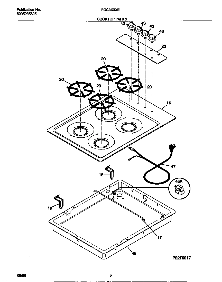 02 - COOKTOP PARTS