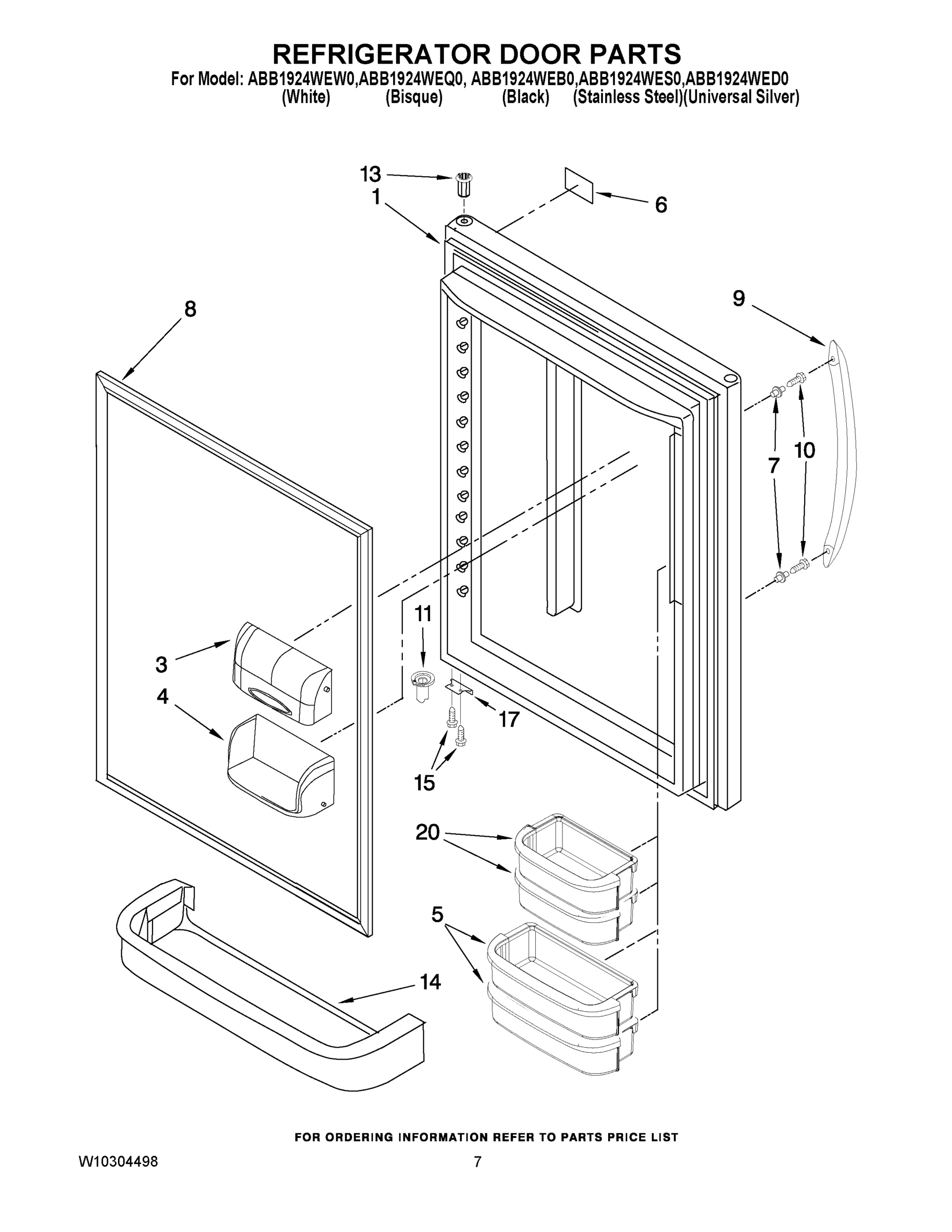 04 - REFRIGERATOR DOOR PARTS