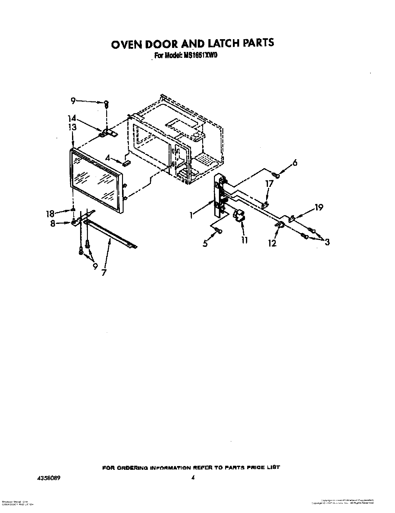 04 - OVEN DOOR AND LATCH
