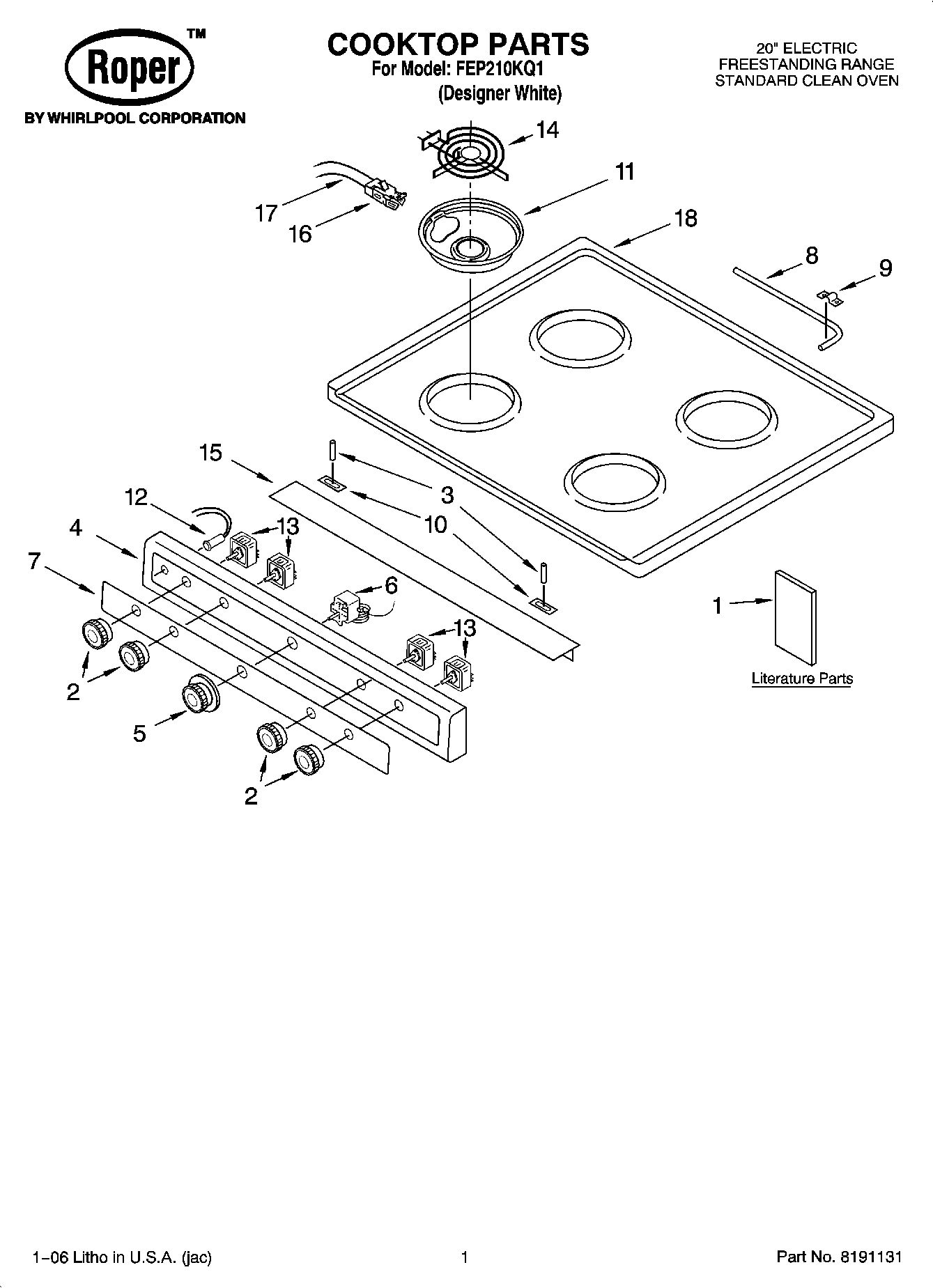01 - COOKTOP PARTS