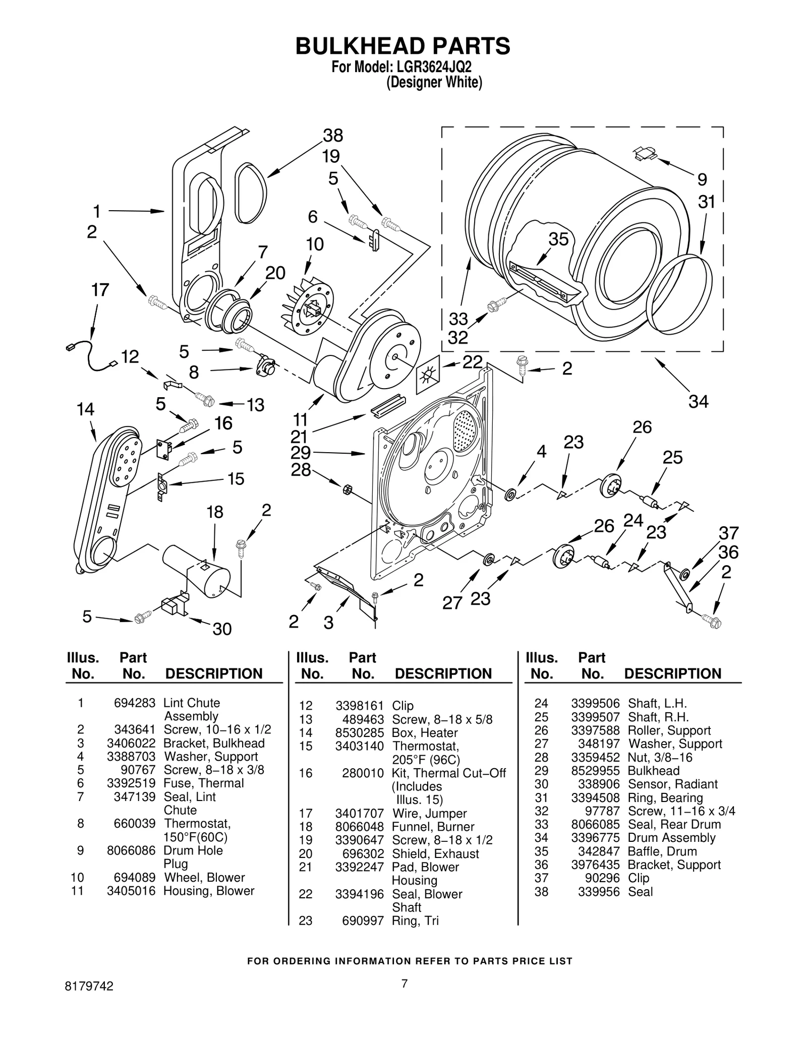 BULKHEAD PARTS