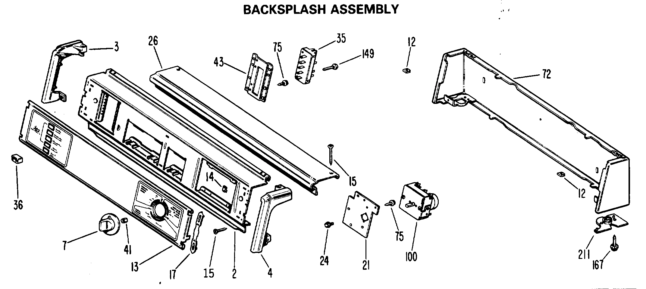 BACKSPLASH ASSEMBLY