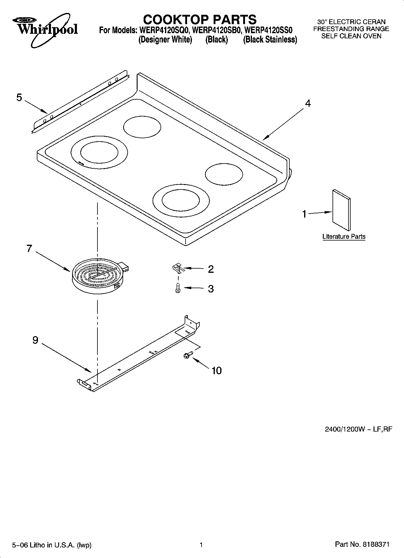 01 - COOKTOP PARTS