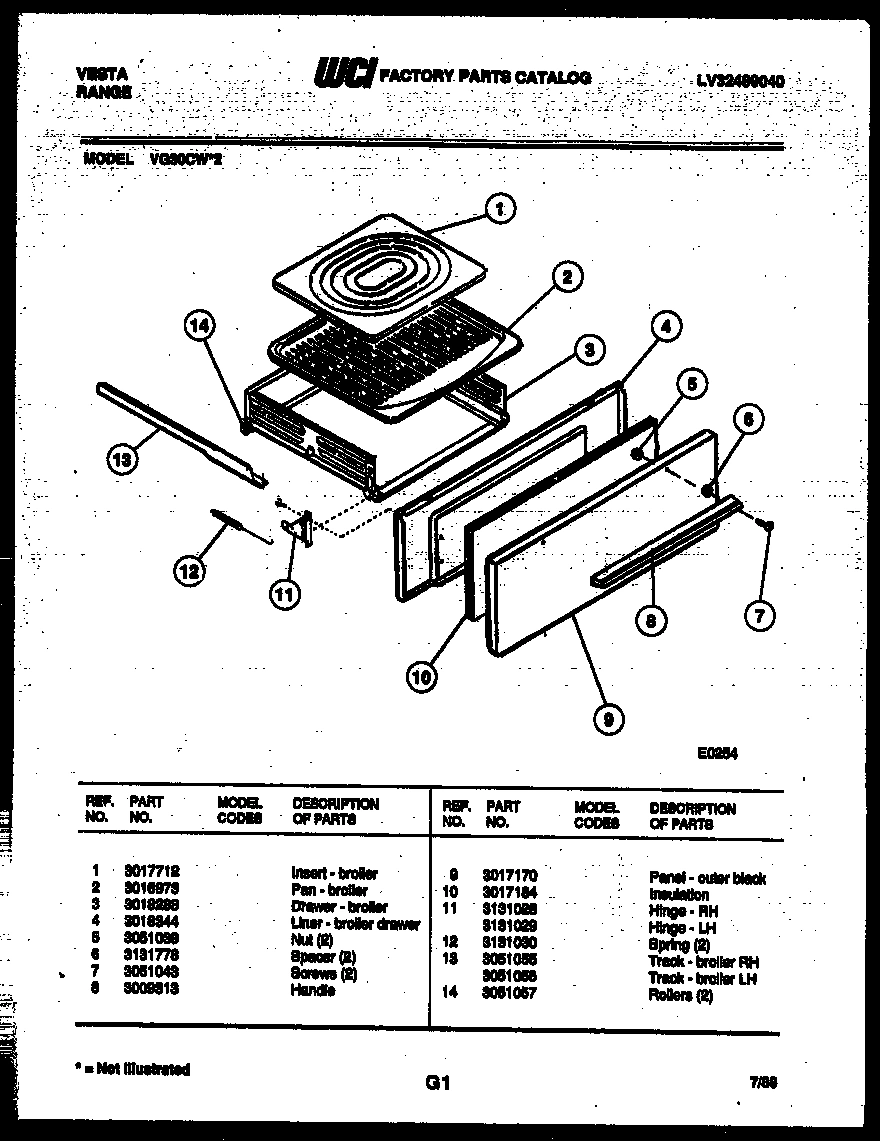 04 - BROILER DRAWER PARTS