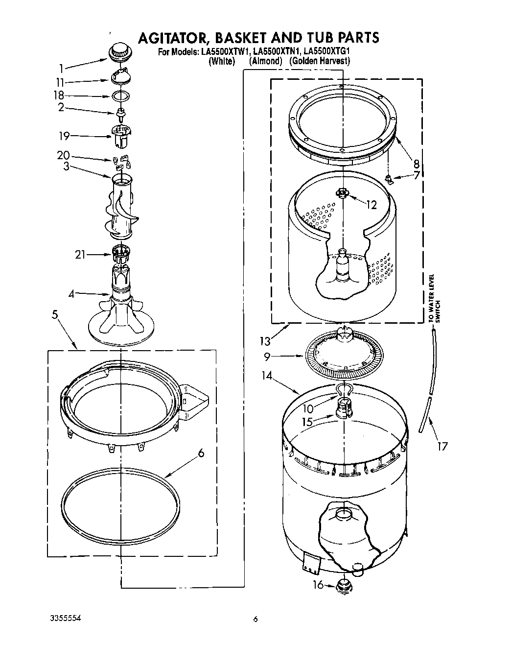 05 - AGITATOR, BASKET AND TUB