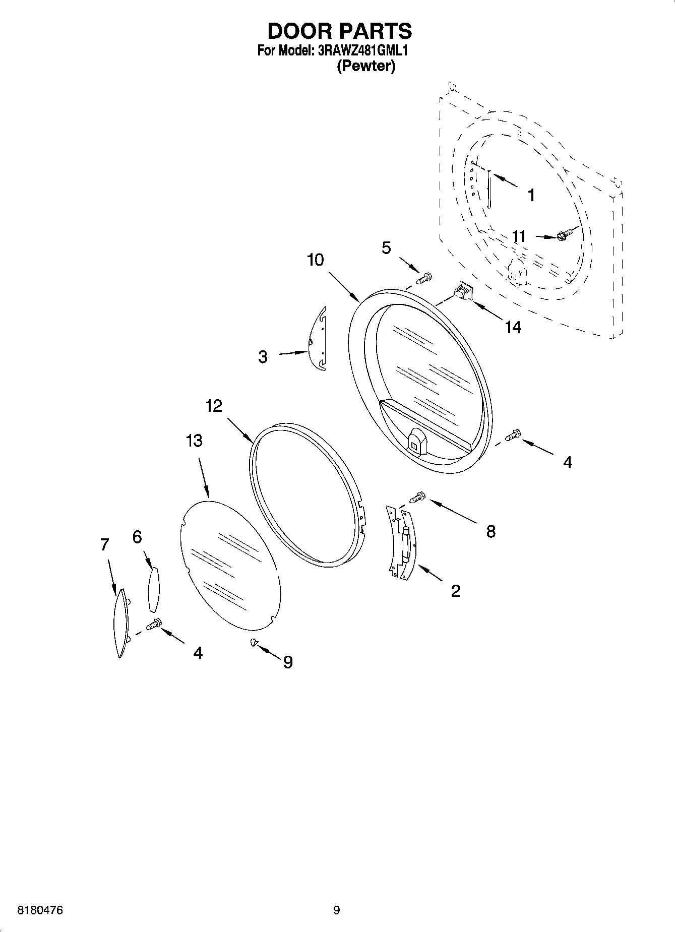 05 - DOOR PARTS, OPTIONAL PARTS (NOT INCLUDED)