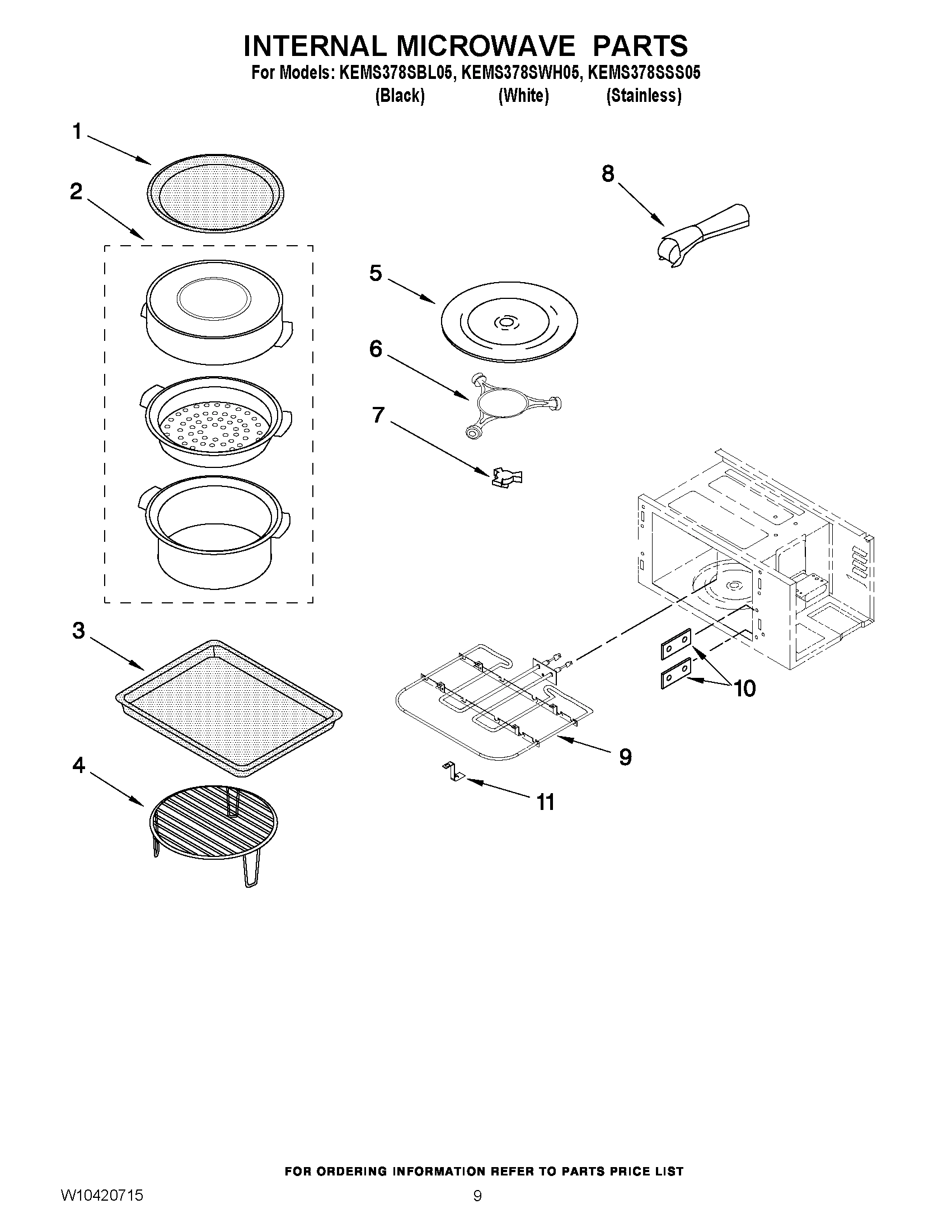 07 - INTERNAL MICROWAVE PARTS